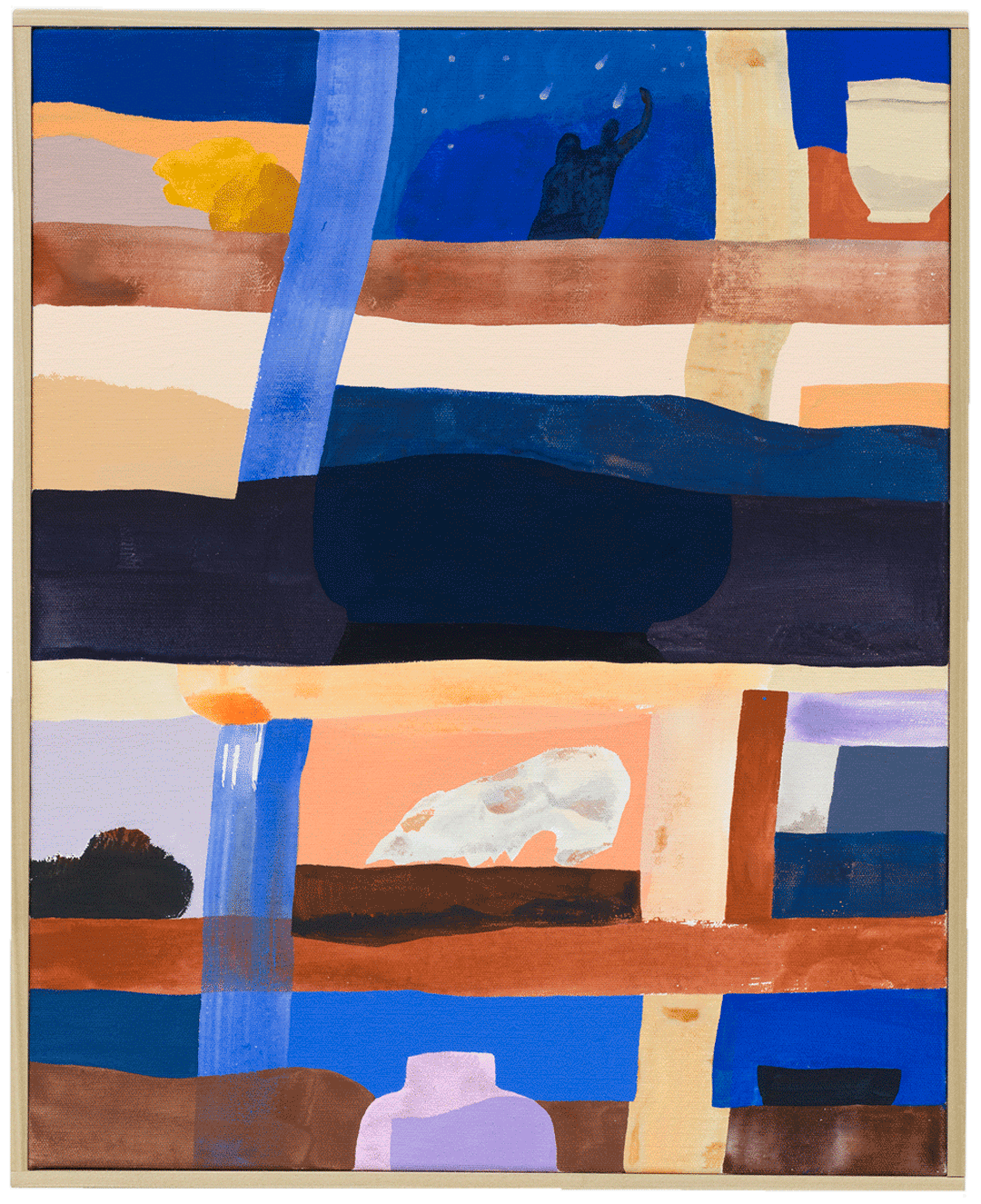 A painting by Bella Foster titled Rachel's Kitchen, dated 2020.
