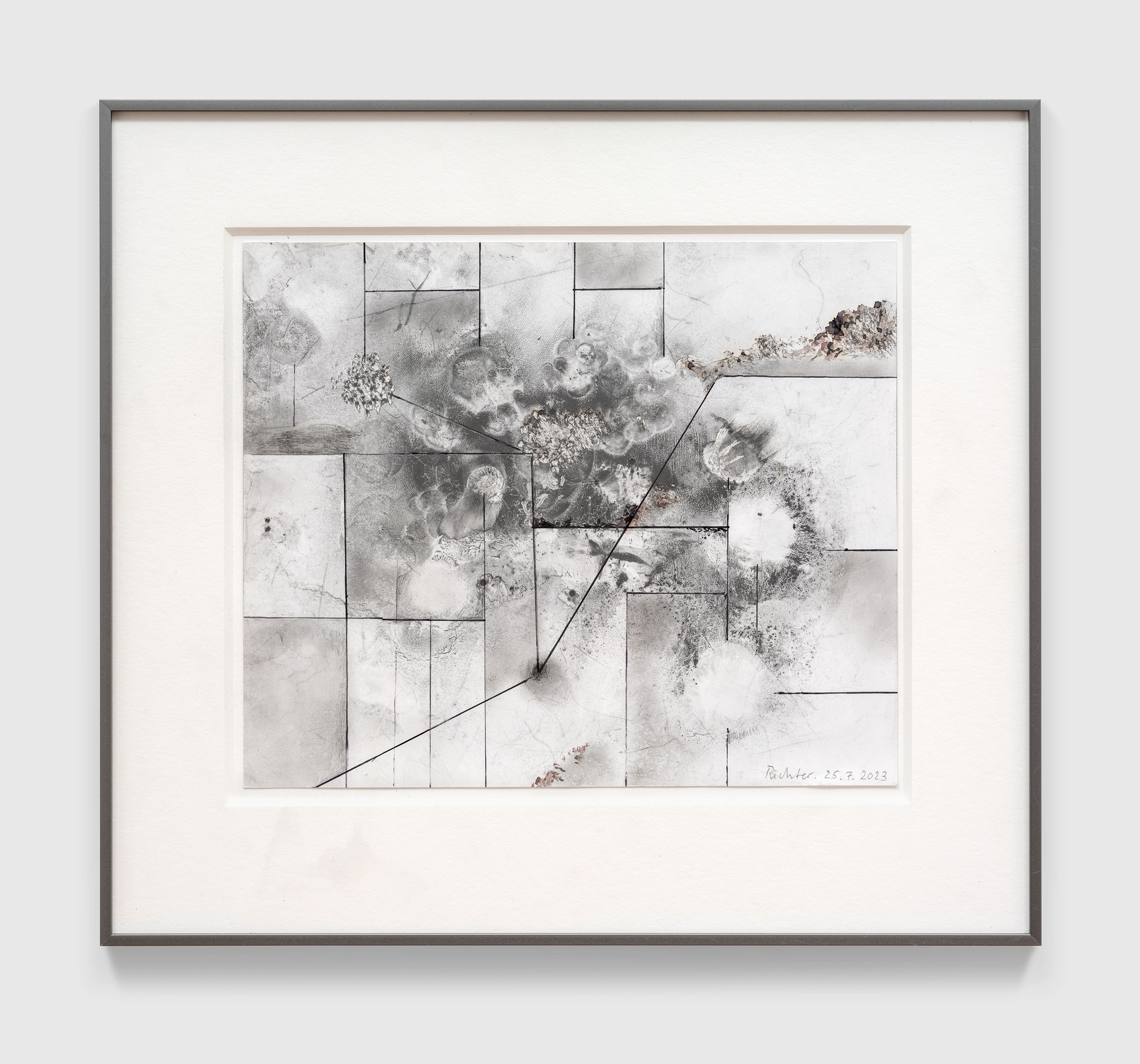 A work on paper by Gerhard Richter, titled 25.7.2023, dated 2023.