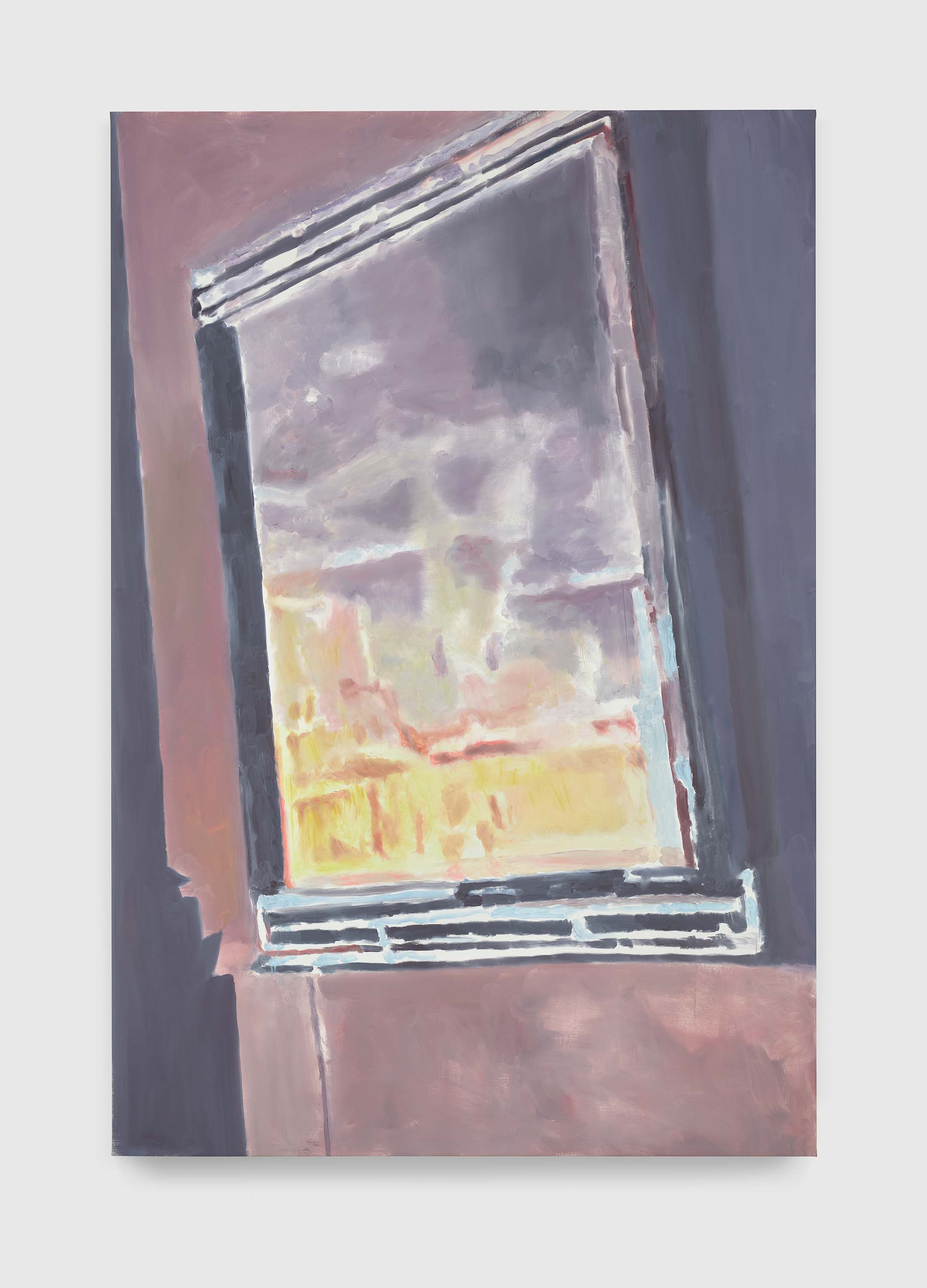 A painting by Luc Tuymans, titled The Frame, dated 2023.