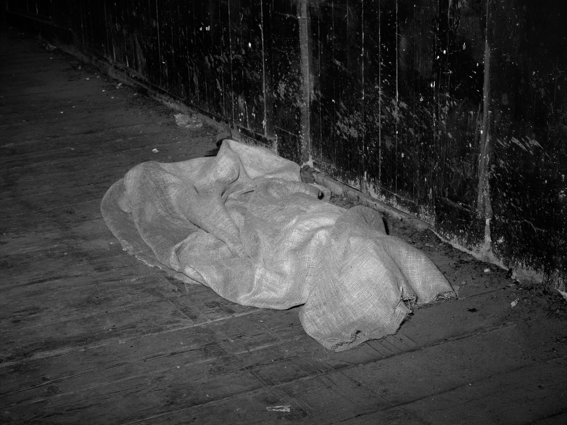 A photograph by Stan Douglas, titled Burlap, 1948, dated 2010. 
