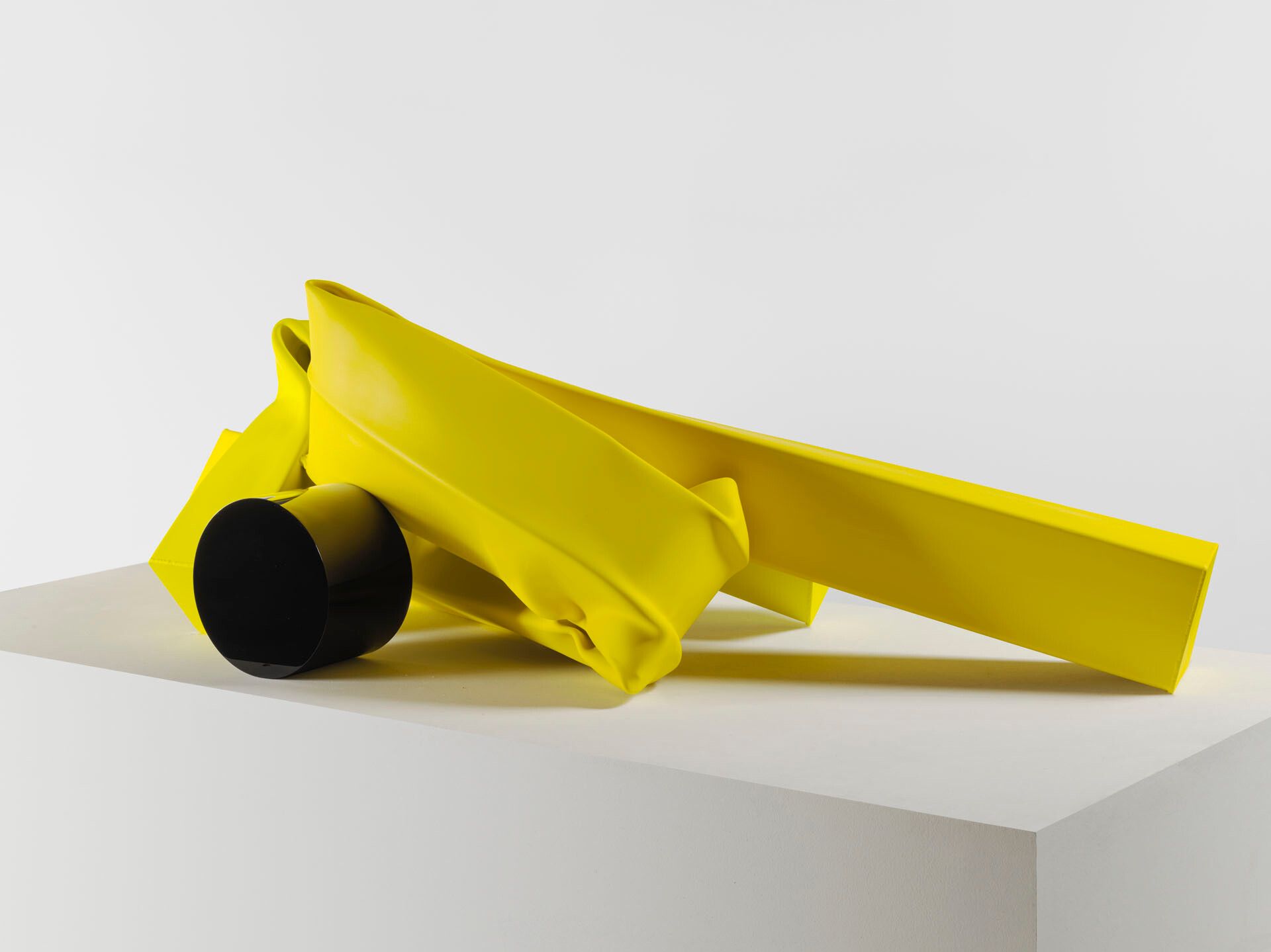 A sculpture by Carol Bove, titled May, dated 2018.