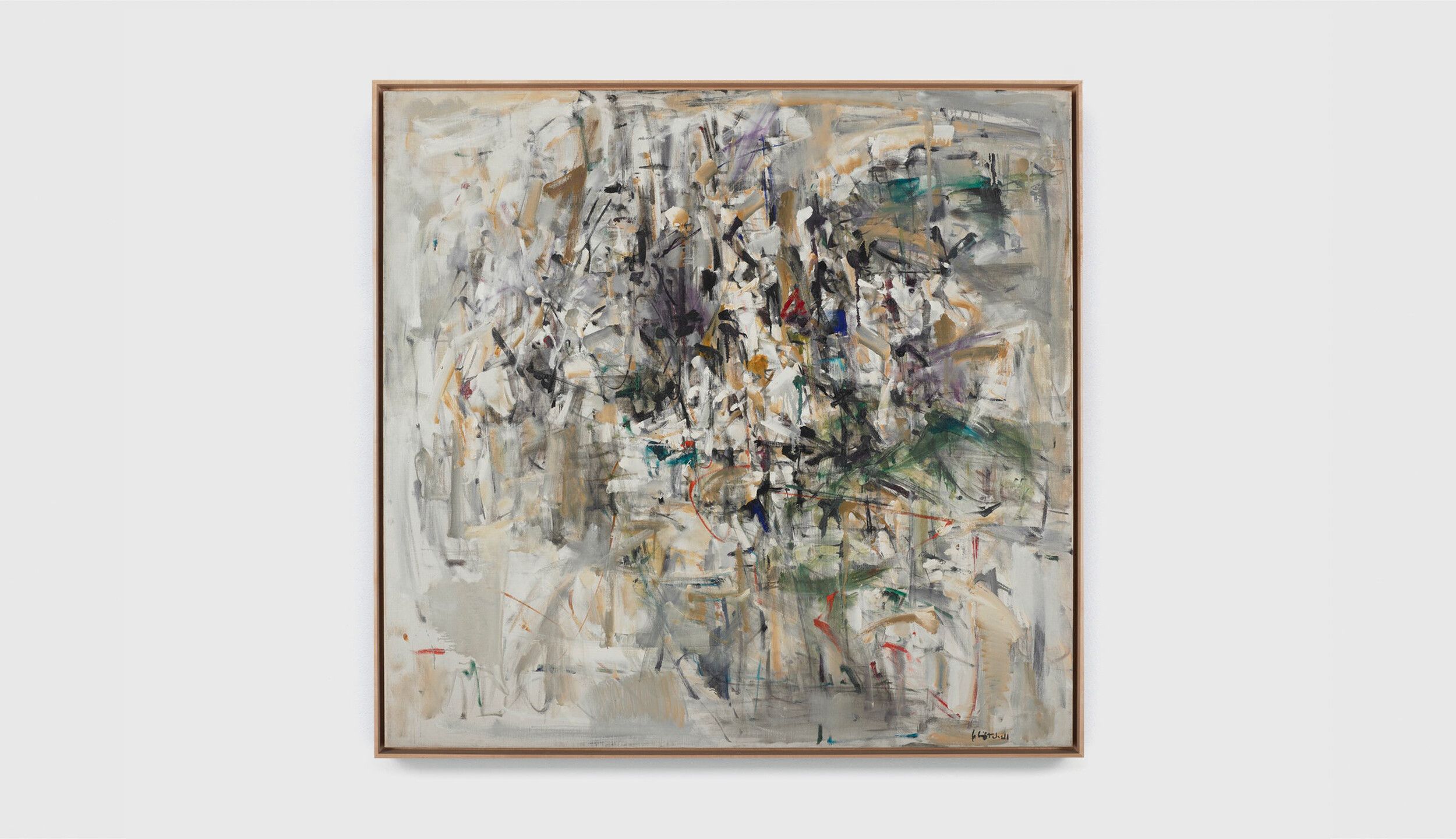 A painting by Joan Mitchell, titled Painting 1953, dated 1953.