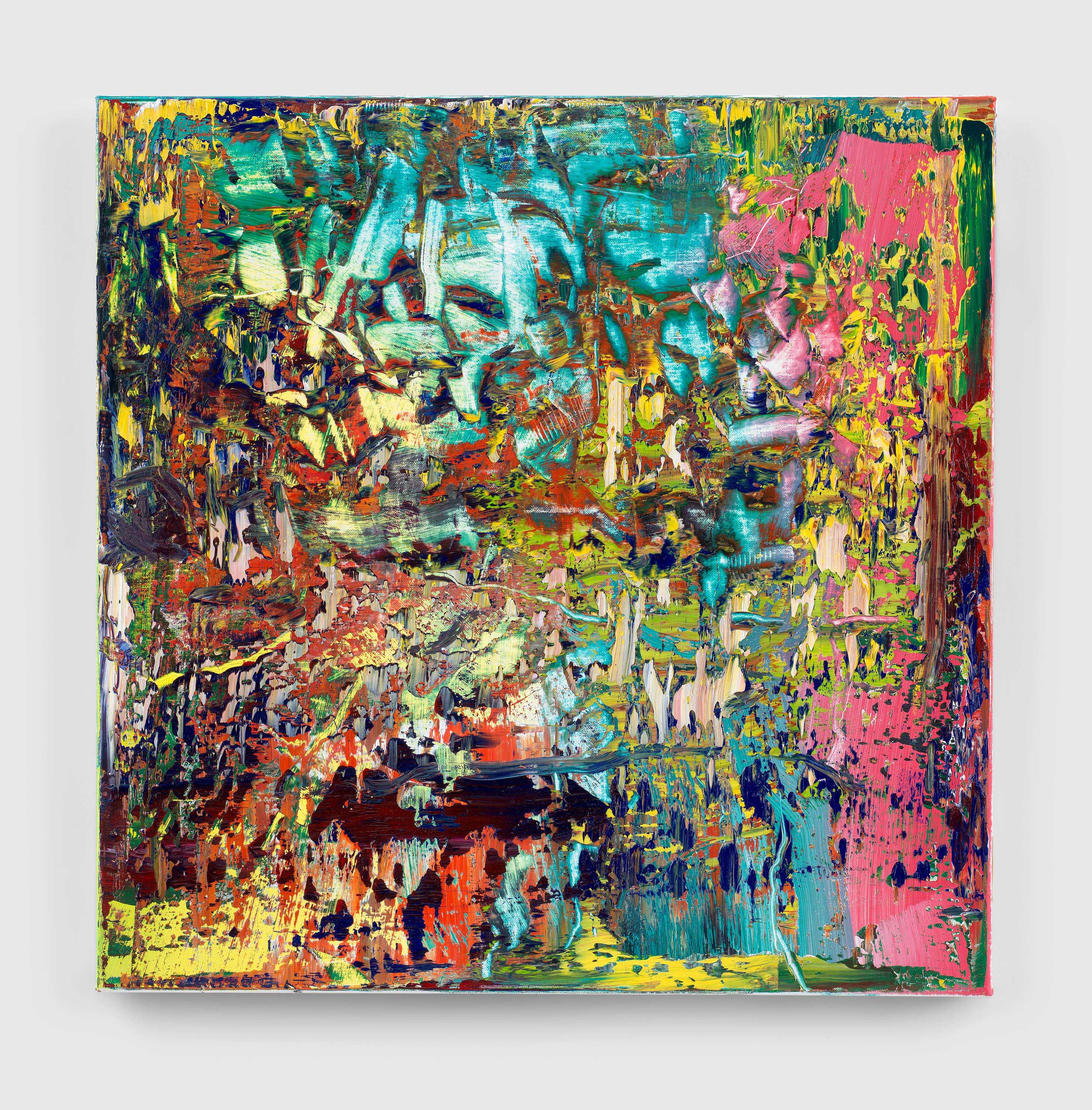 A painting by Gerhard Richter, titled Abstraktes Bild (Abstract Painting), dated 2016.