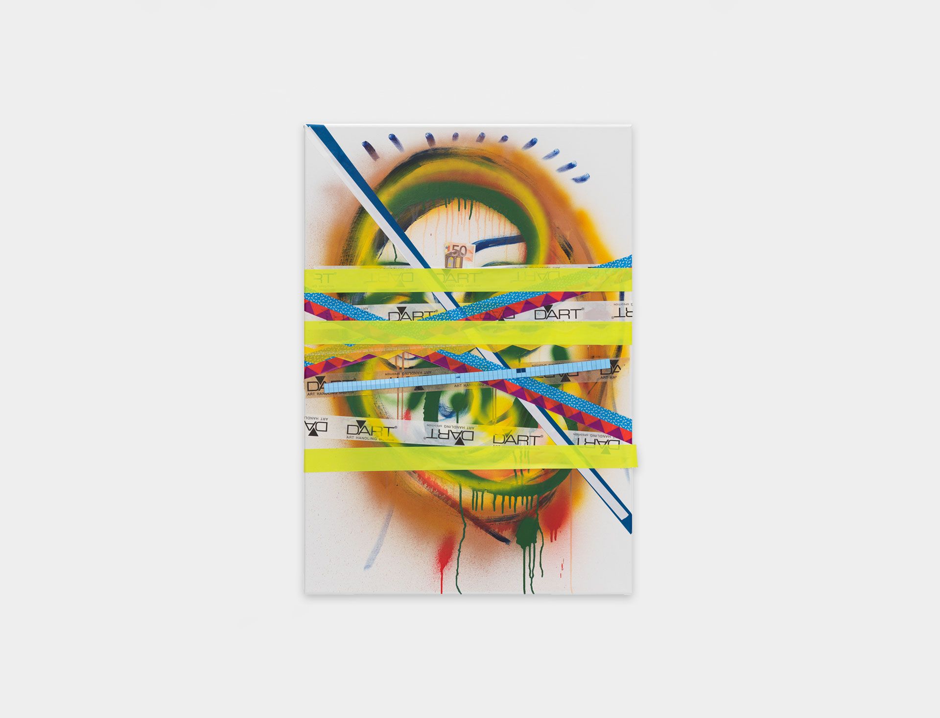 An untitled mixed media work by Isa Genzken, dated 2017.