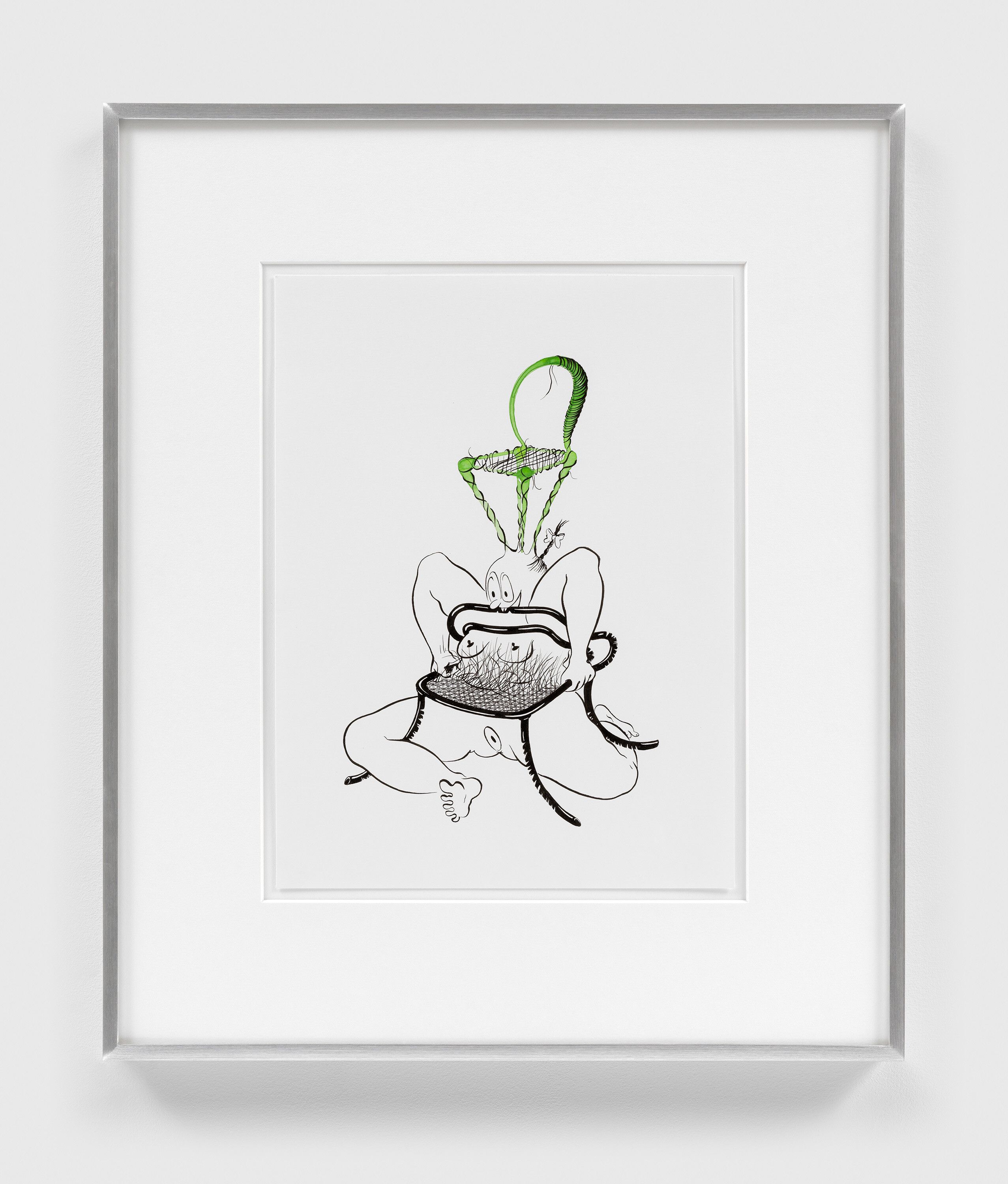 A drawing by Ebecho Muslimova, titled Fatebe Regenerate, dated 2021.
