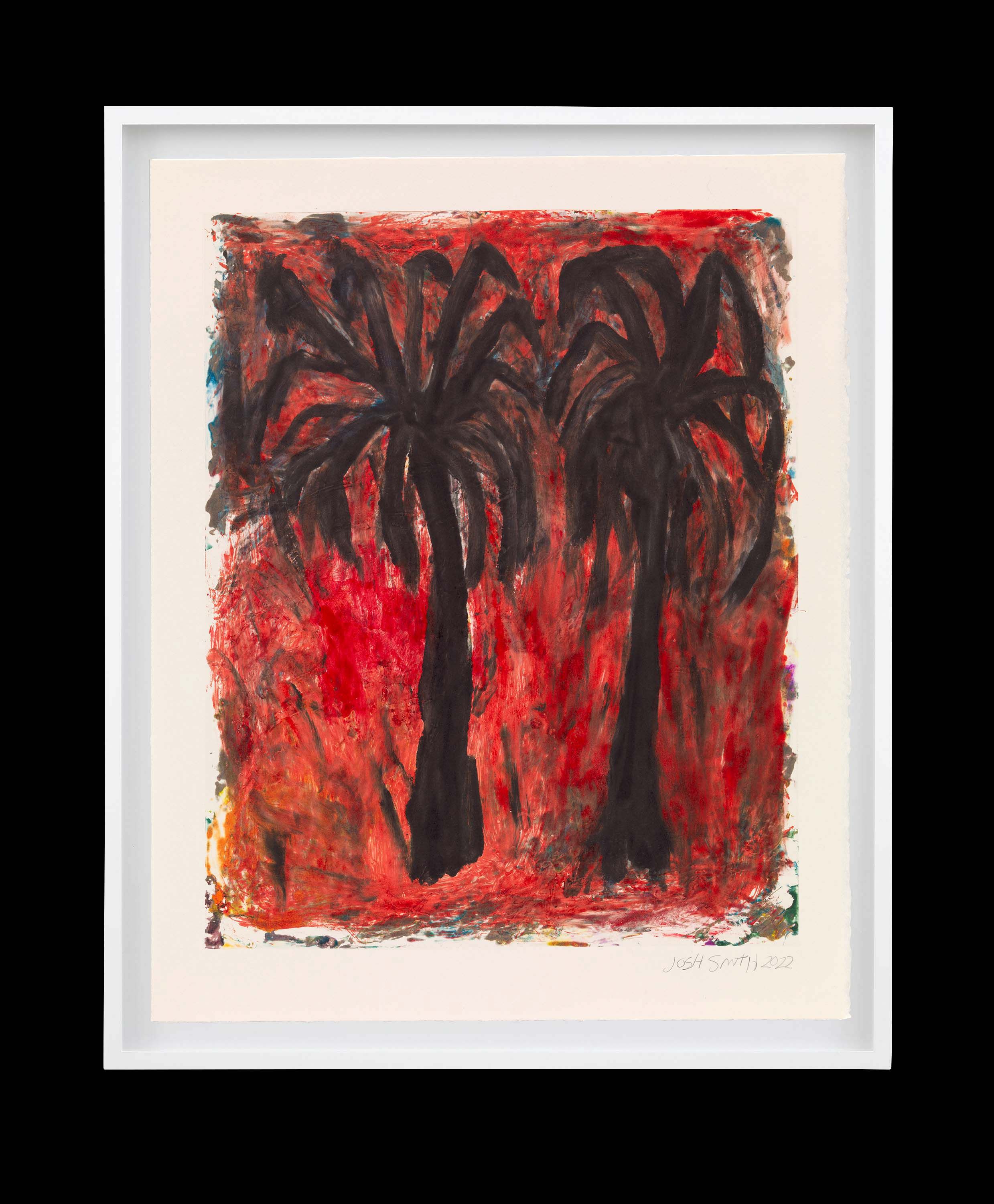 An untitled print by Josh Smith, dated 2022.