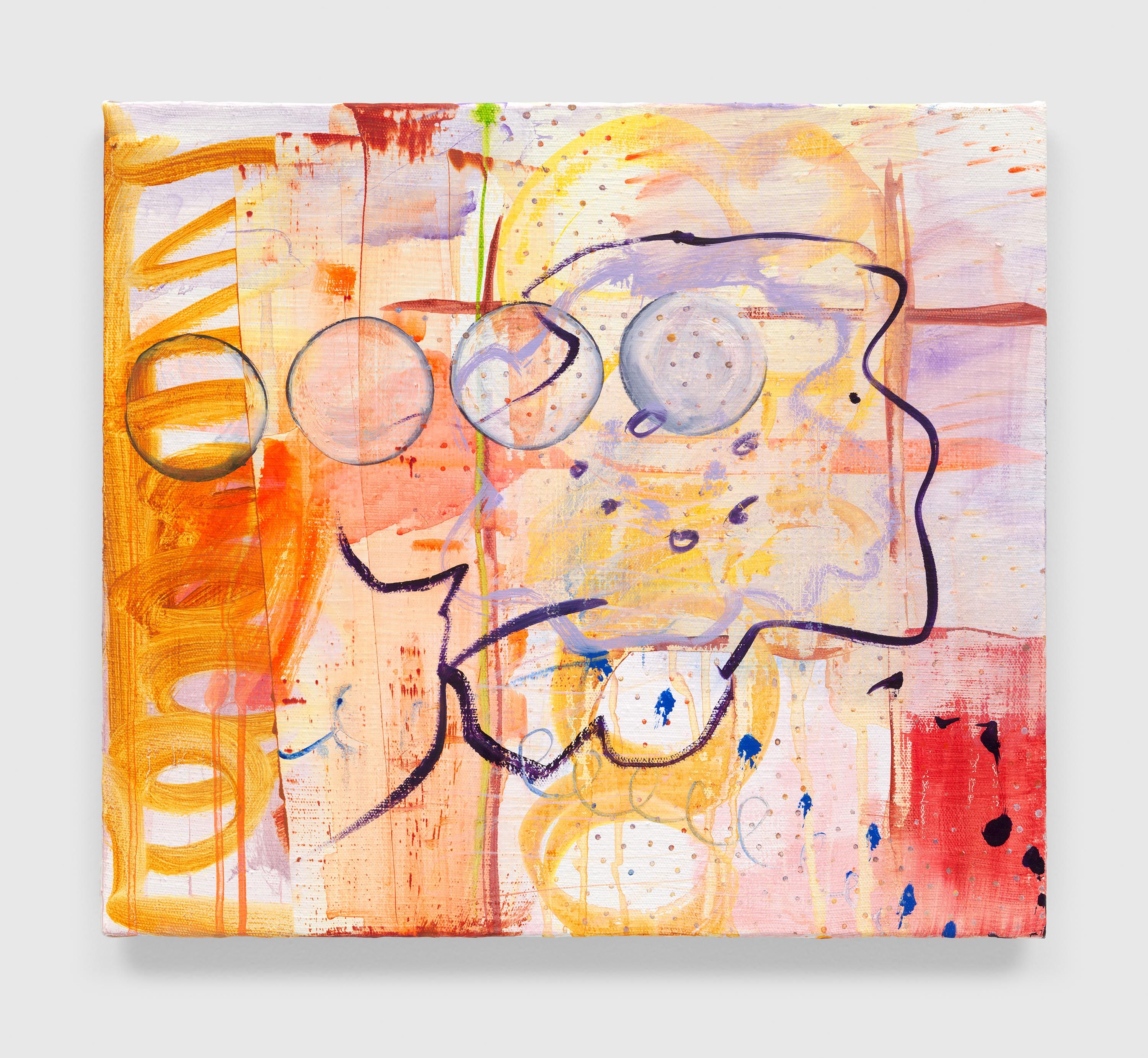 A painting by Emma McIntyre, titled The gospel of translucence, dated 2023.