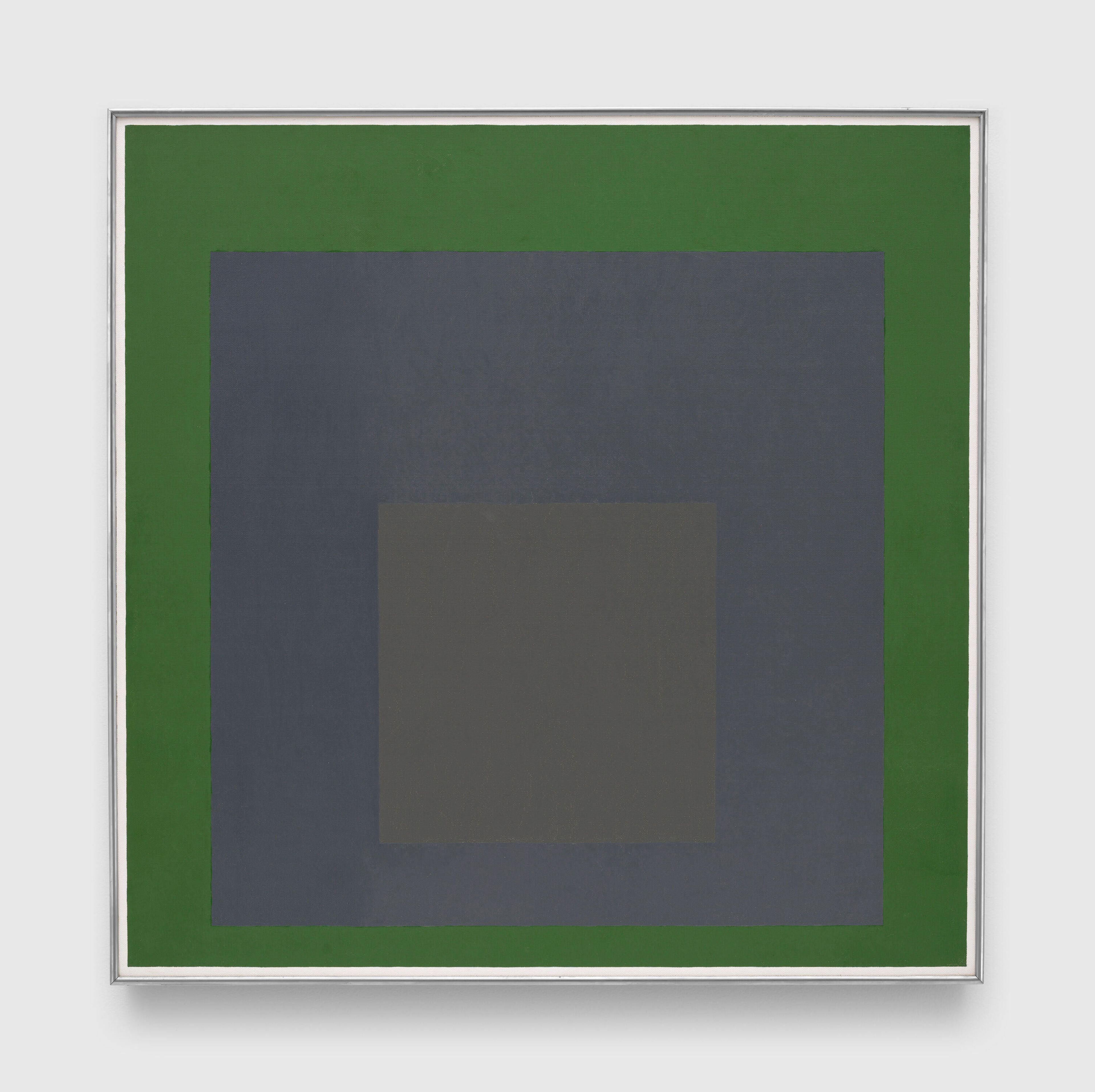 A painting by Josef Albers, titled Homage to the Square, dated 1966.