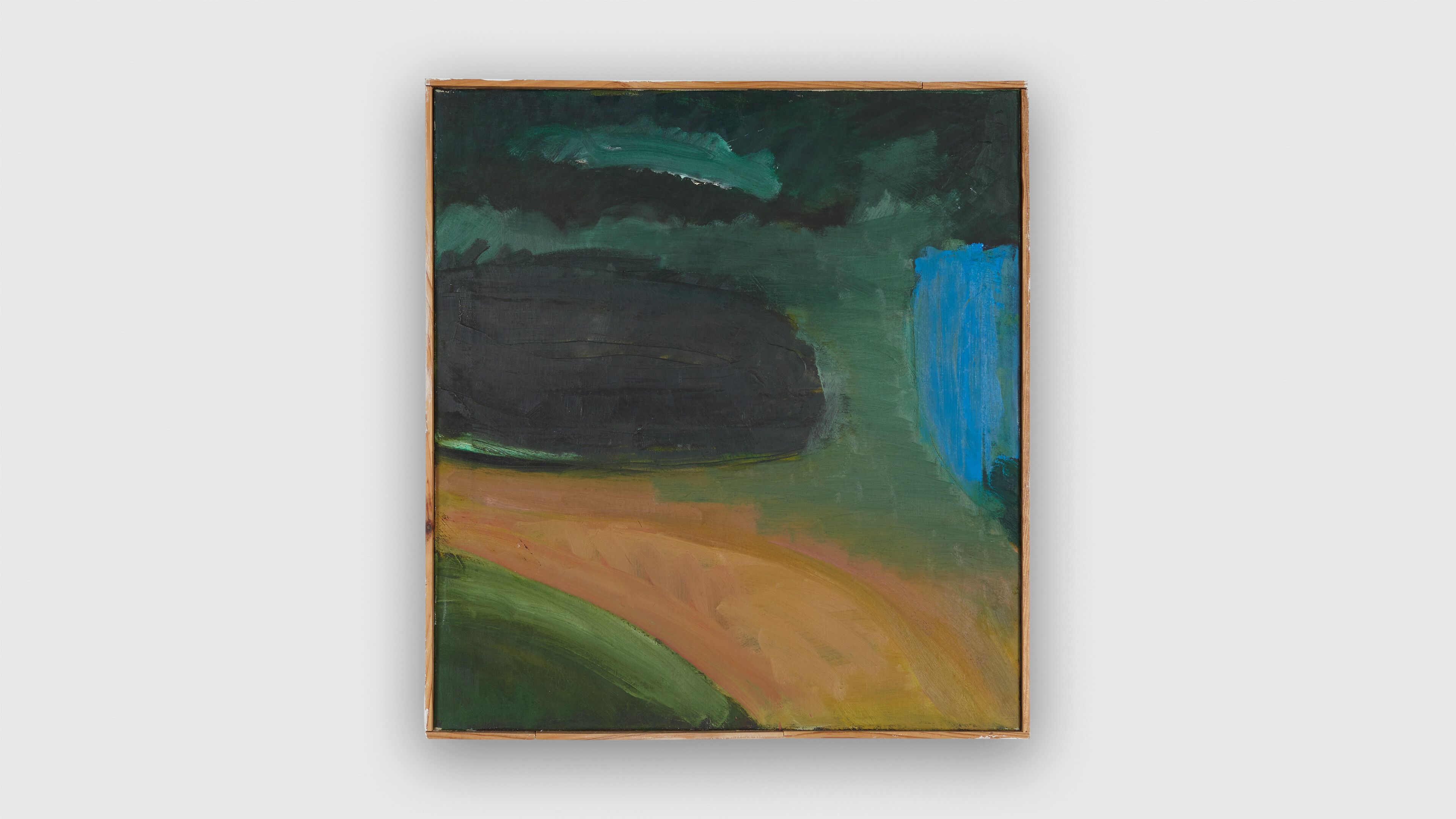 An oil painting on canvas by Raoul De Keyser, titled Study for Notch, dated 1988.