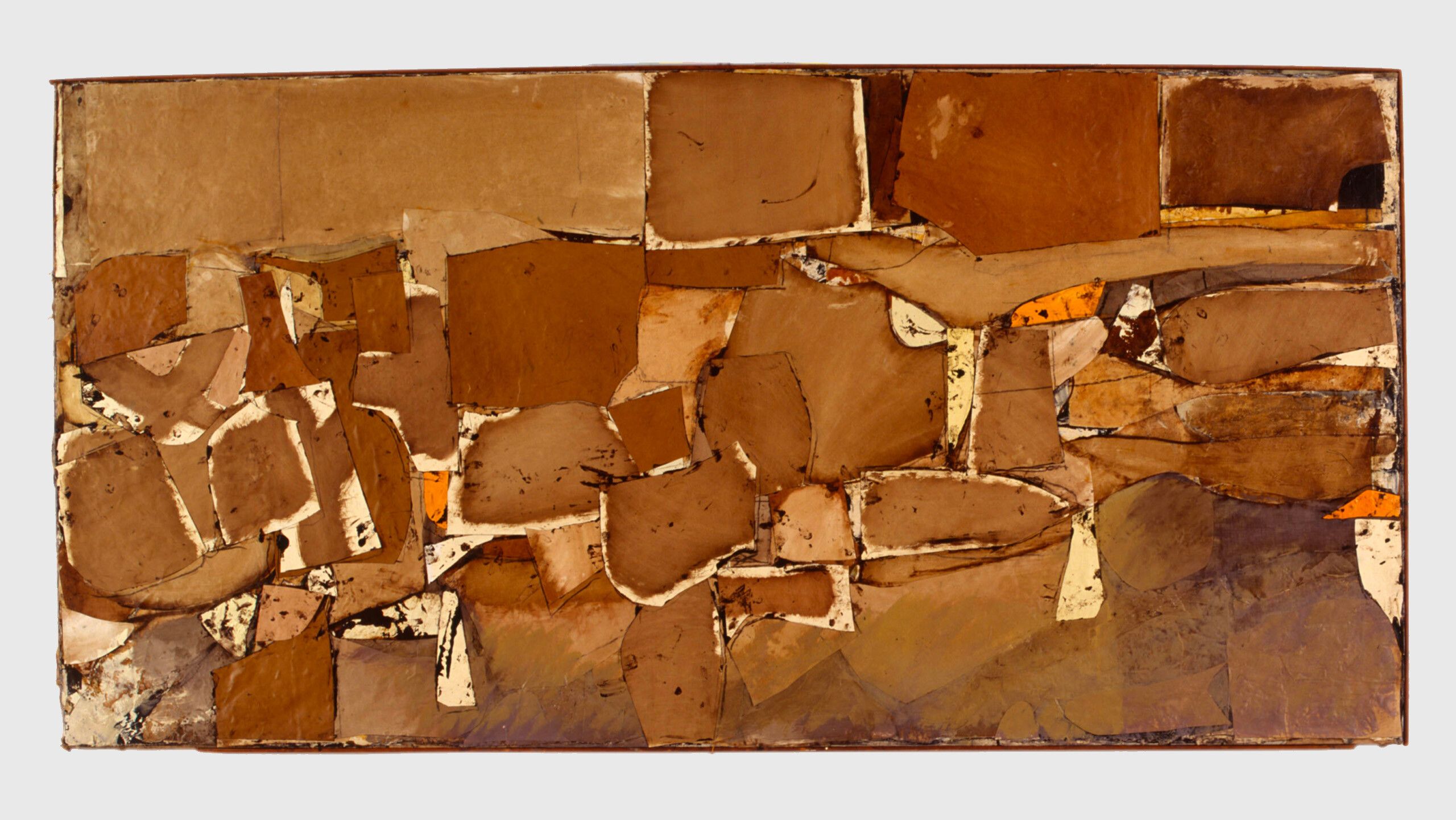 A work by Conrad Marca-Relli, titled "Death of Jackson Pollock," dated 1956.