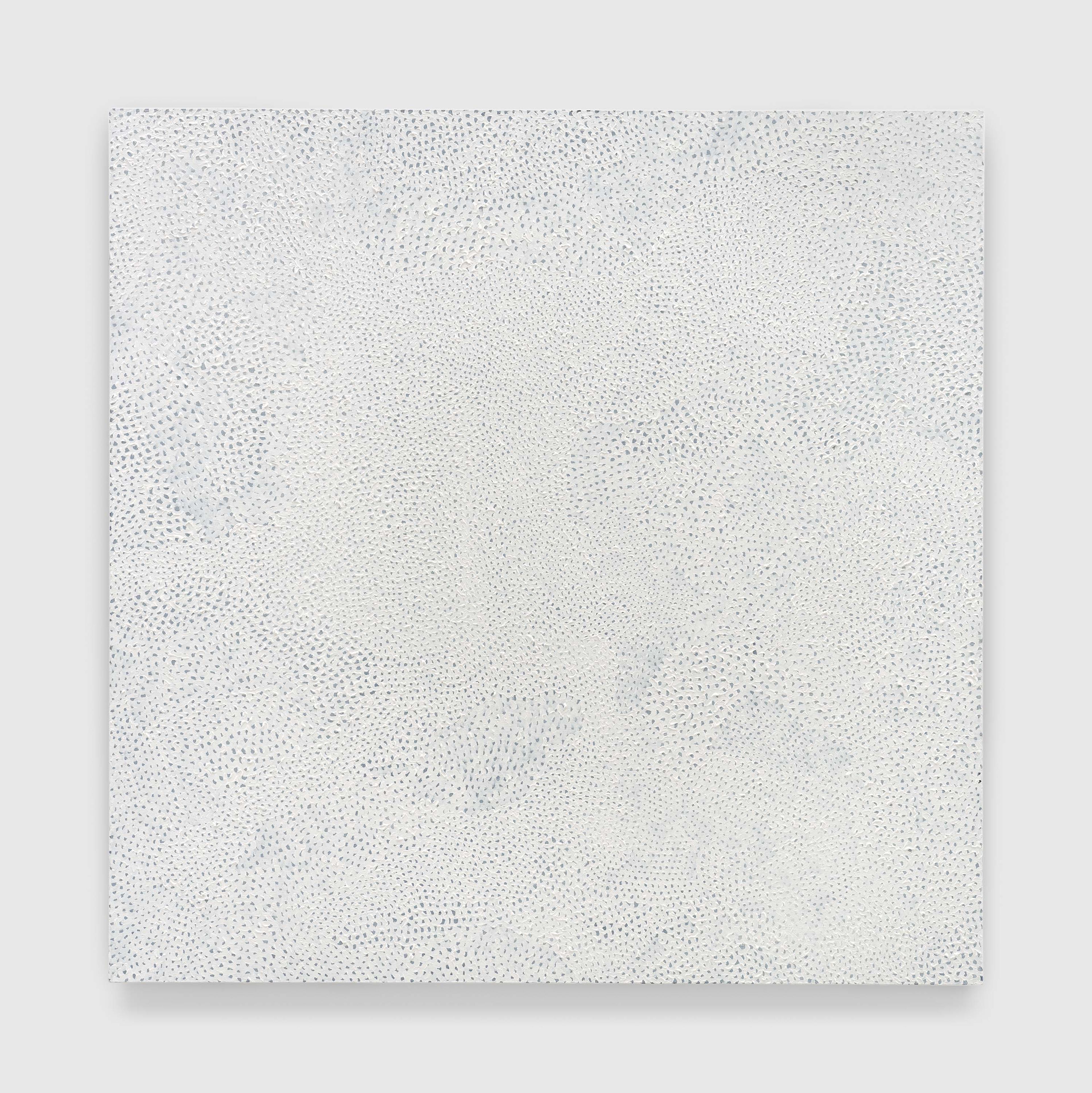 A painting by Yayoi Kusama, titled INFINITY-NETS (TOOZ), dated 2005.