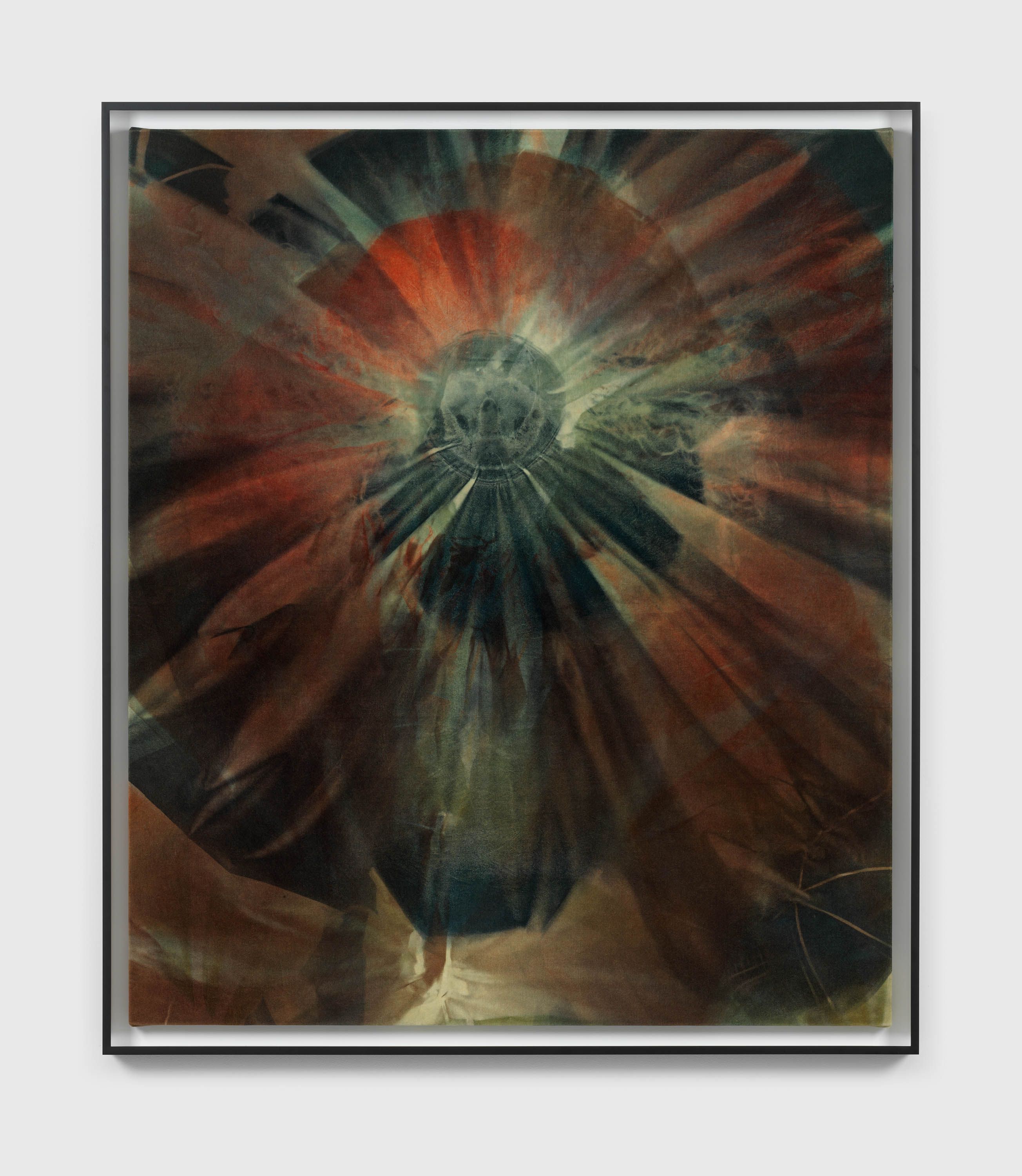 A mixed media artwork by Andra Ursuţa, called Floating Head 1, dated 2021.