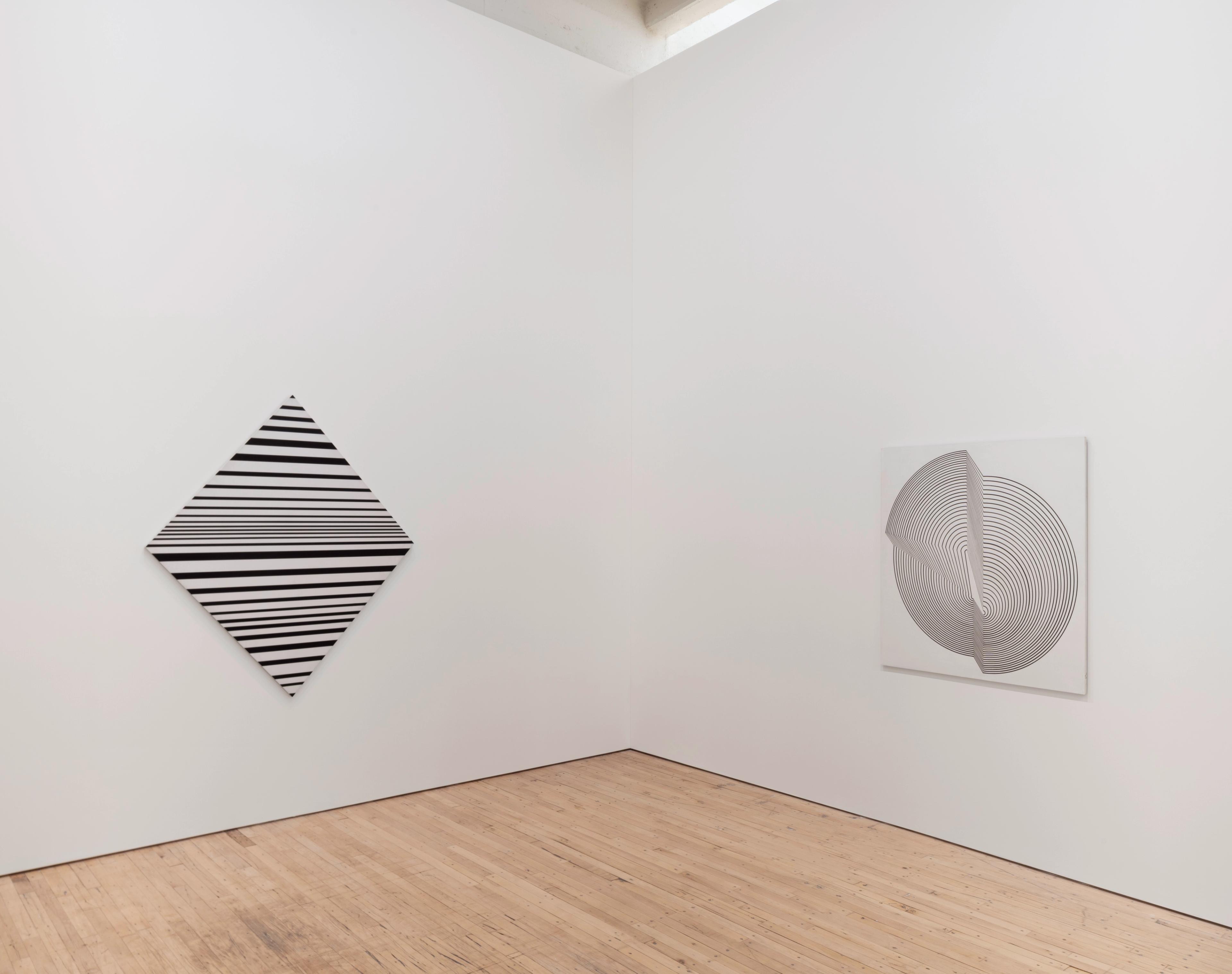 Installation view of a Bridget Riley exhibition at Dia Beacon, in Beacon, New York, United States, dated 2026.