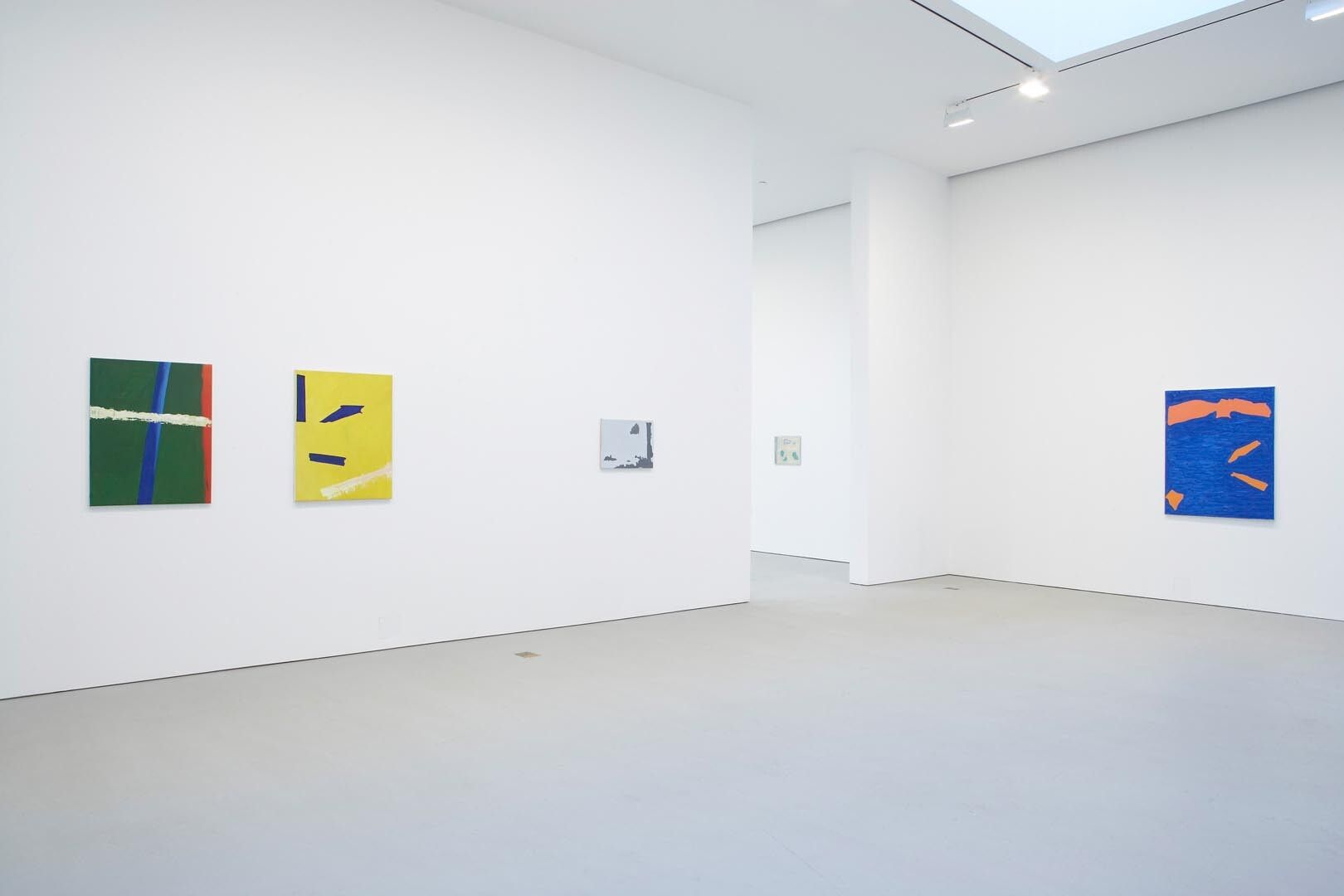 Installation view of the exhibition Raoul De Keyser: Recent Work, at David Zwirner in New York, dated 2006.
