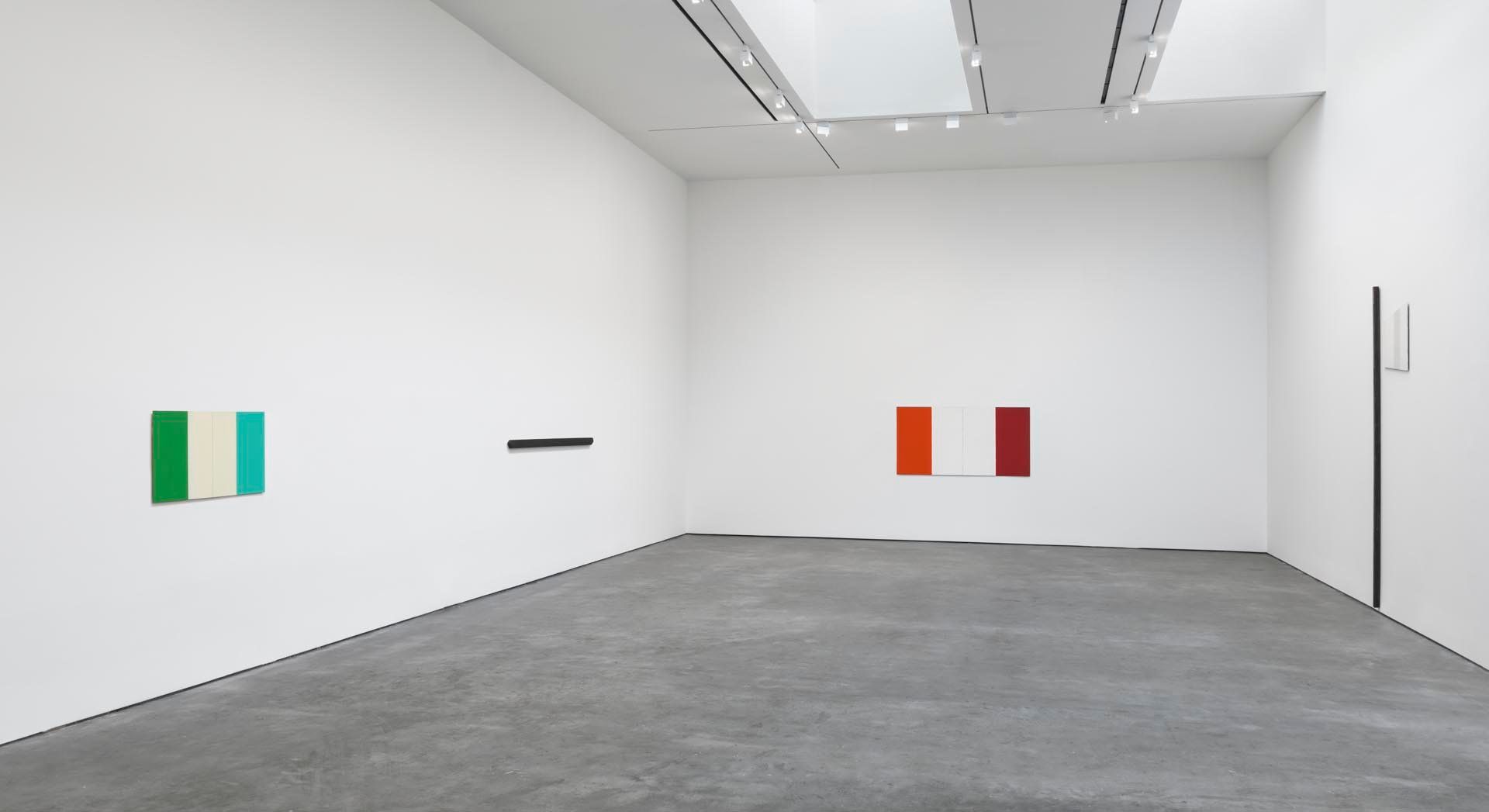 Installation view of the exhibition Palermo: Works 1973 to 1976, at David Zwirner in New York, dated 2015.