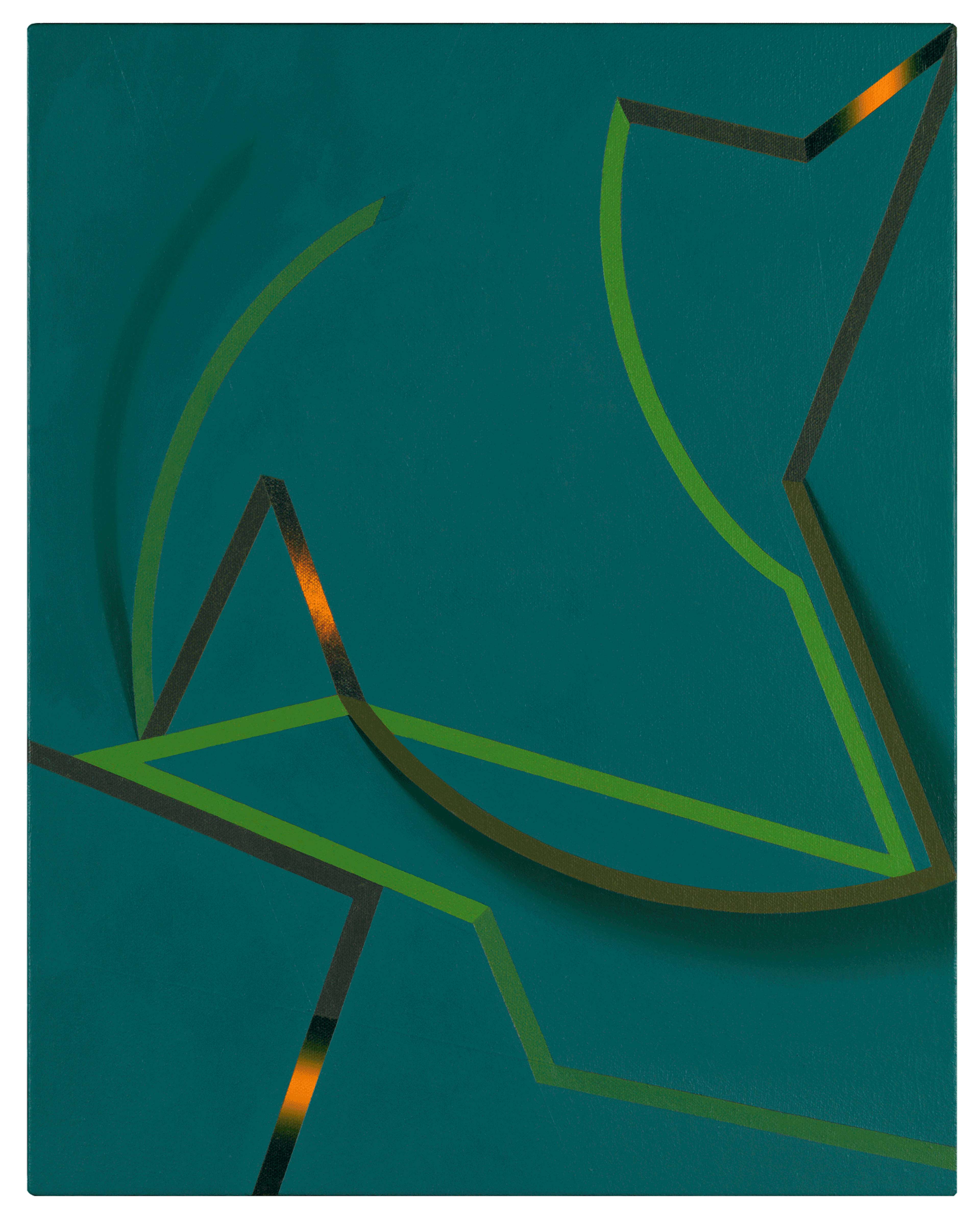 A painting by Tomma Abts, titled Bilte, dated 2008.