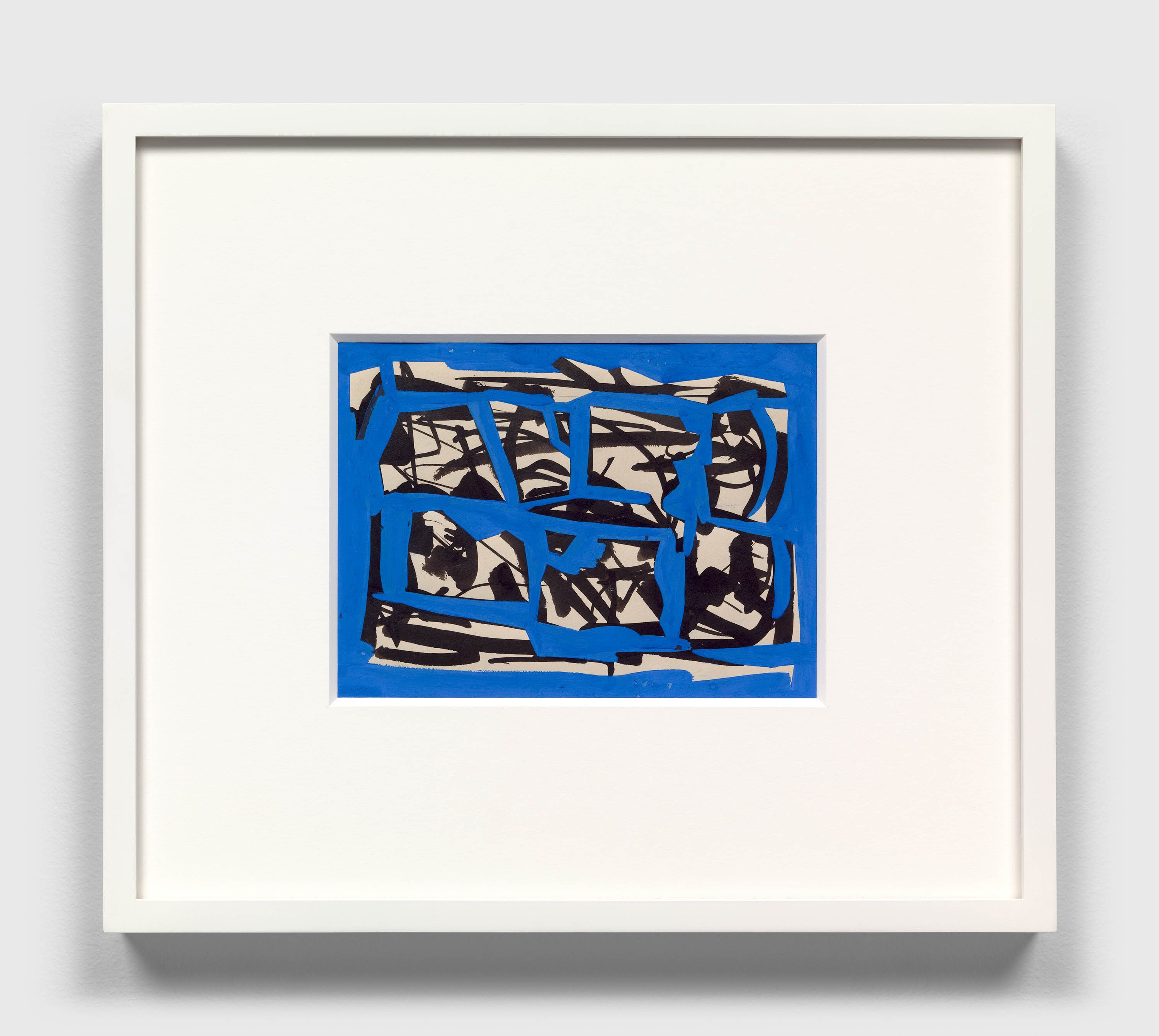 A gouache and ink artwork by Ad Reinhardt, titled Untitled, n.d.