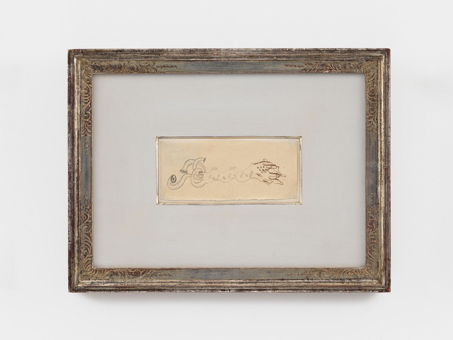 A drawing by Paul Noug√© and Ren√© Magritte, titled Cadavre Exquis, translated as Exquisitie Corpse, dated 1929.