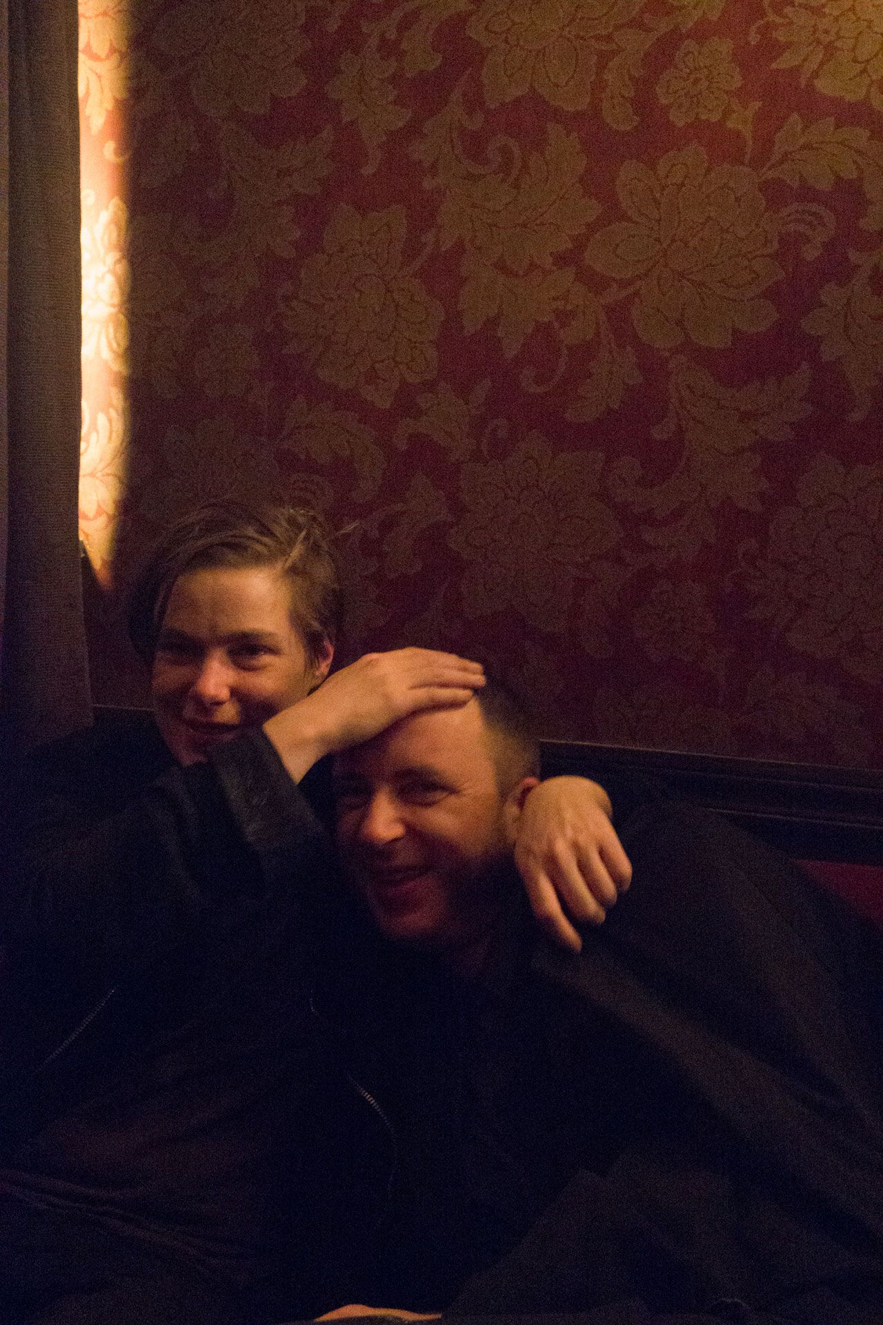 A photograph by Wolfgang Tillmans, titled Klara & Anders, Warszawa Bar, dated 2014.