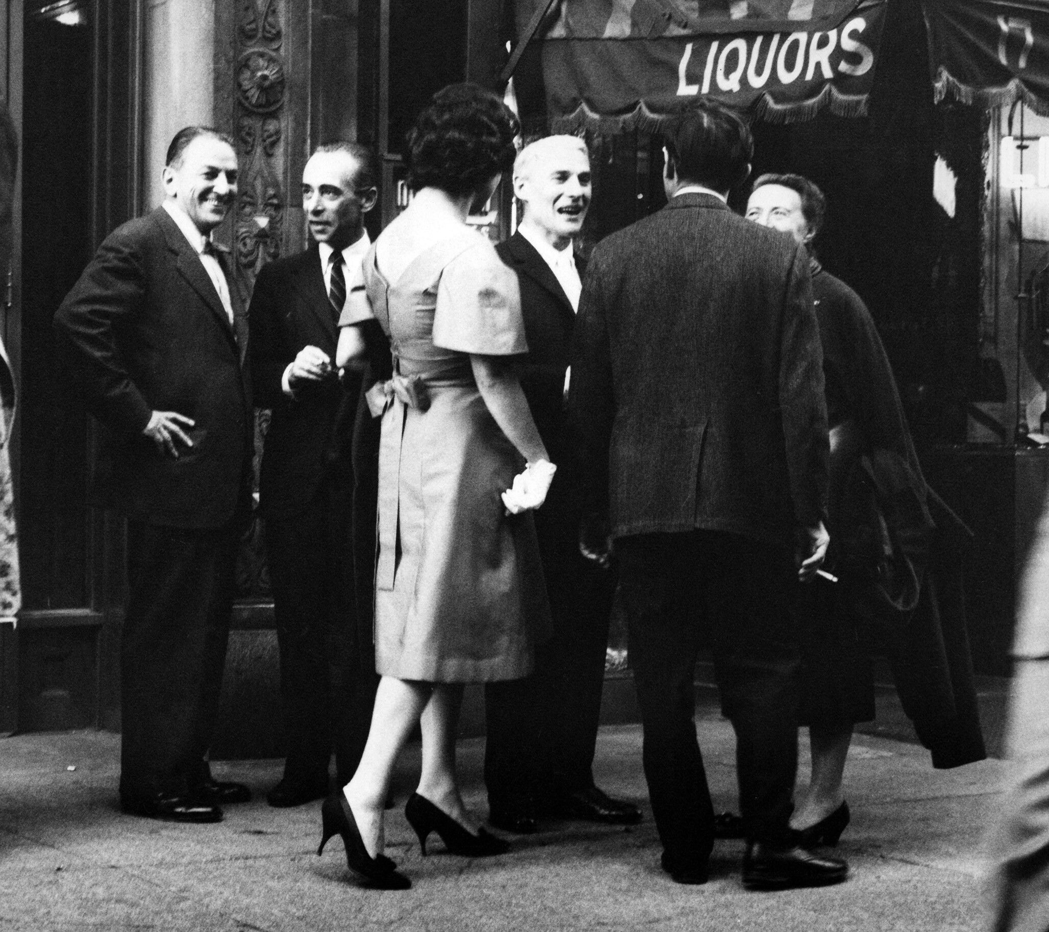 Sidney Janis (far left), New York, 1959