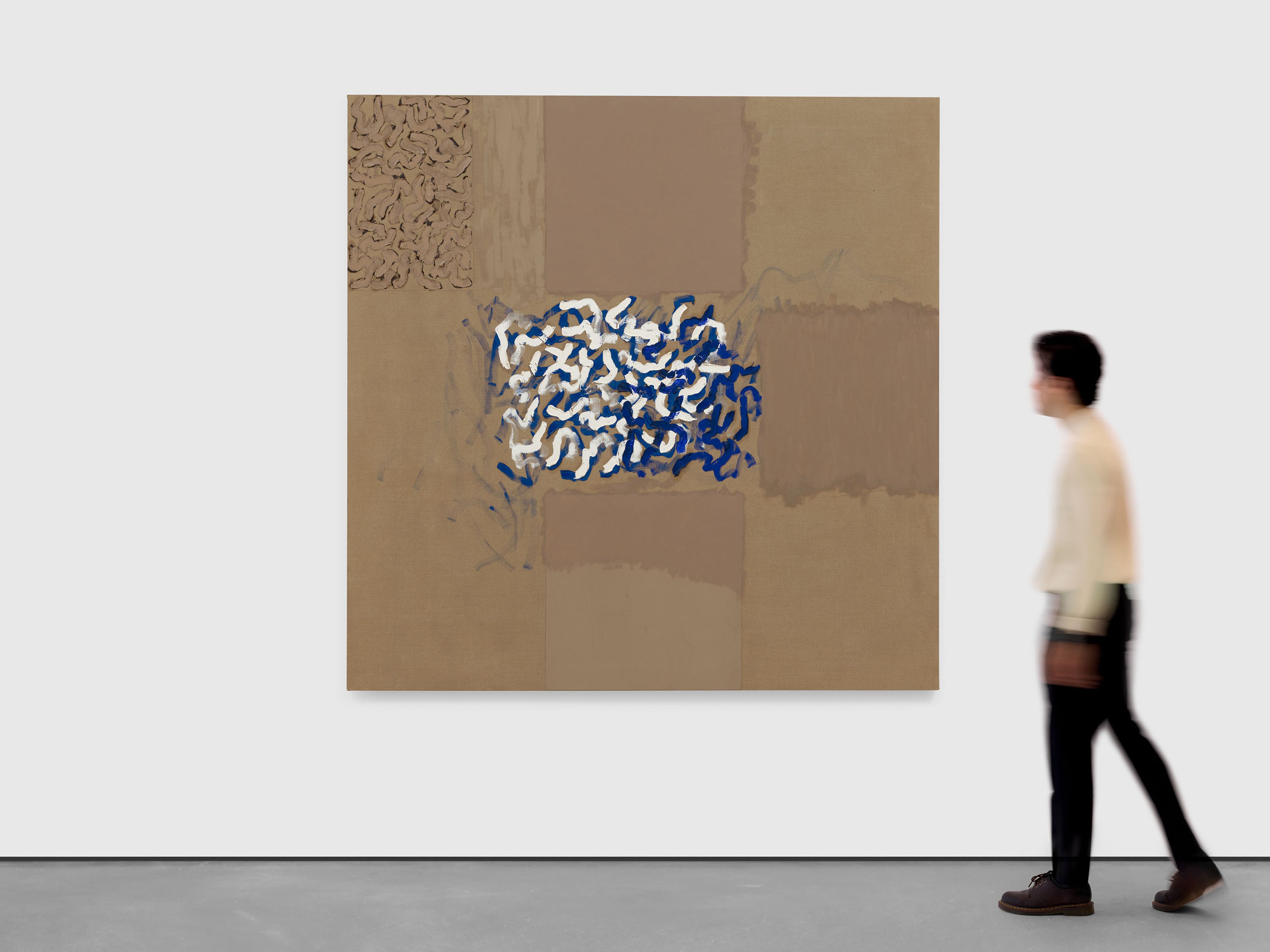A painting by Robert Ryman, titled Crazy II, circa 1962 to 1964.