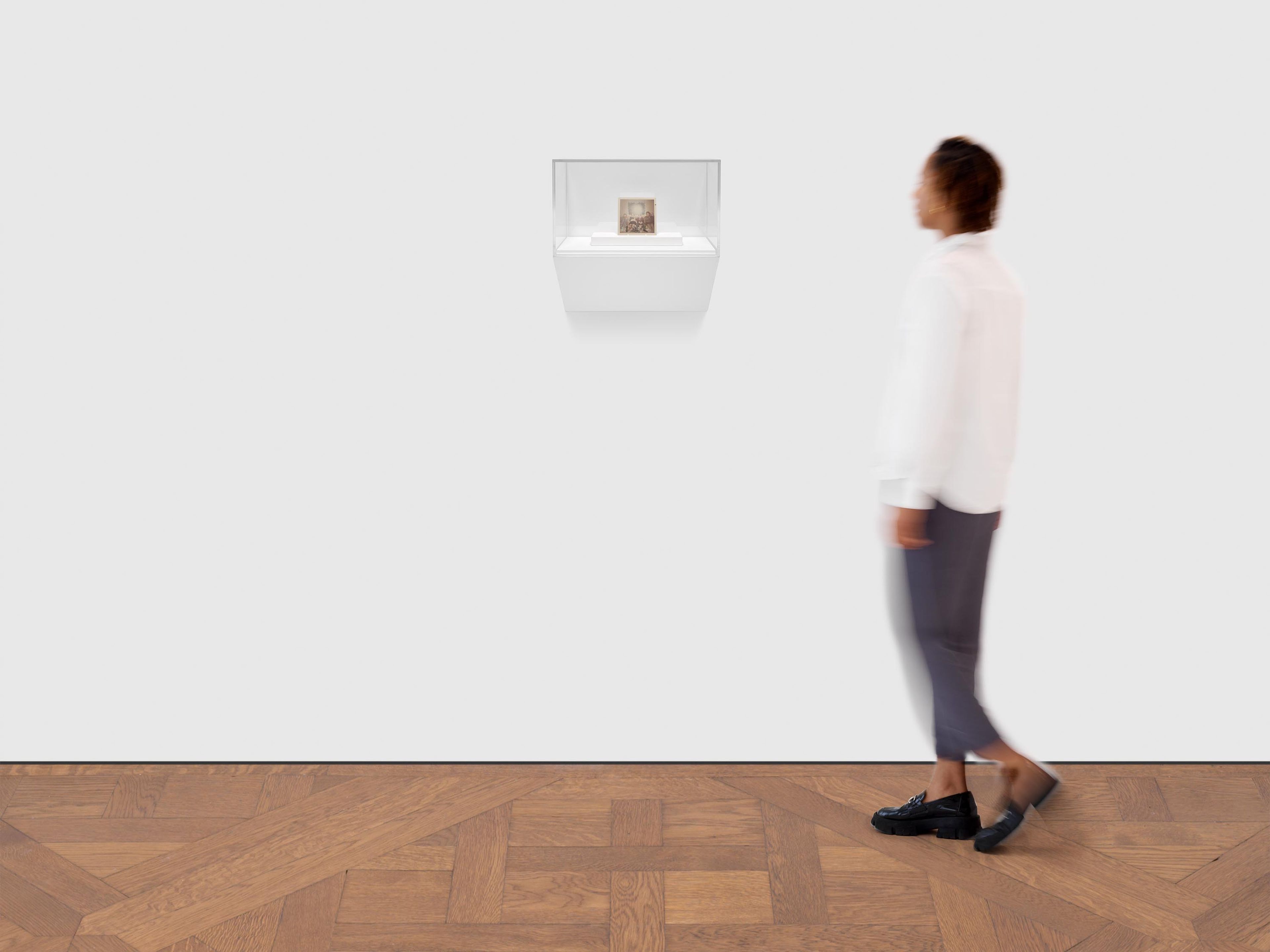 A painting by Elisheva Biernoff, titled Gathering, dated 2022.