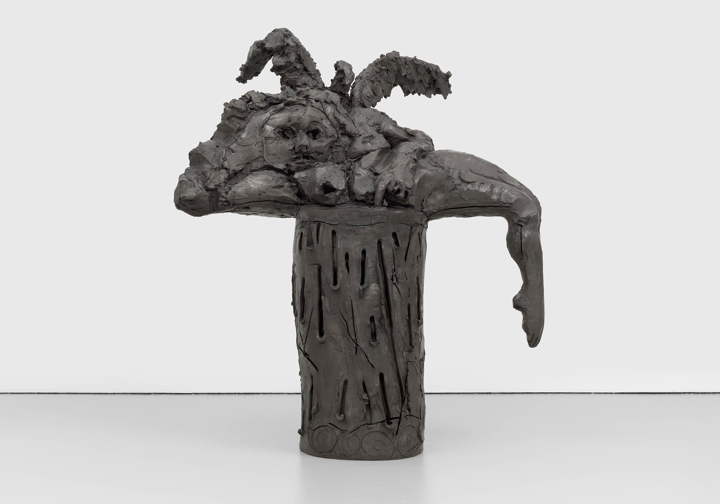A sculpture by Dana Schutz, titled Odalisque, dated 2022.
