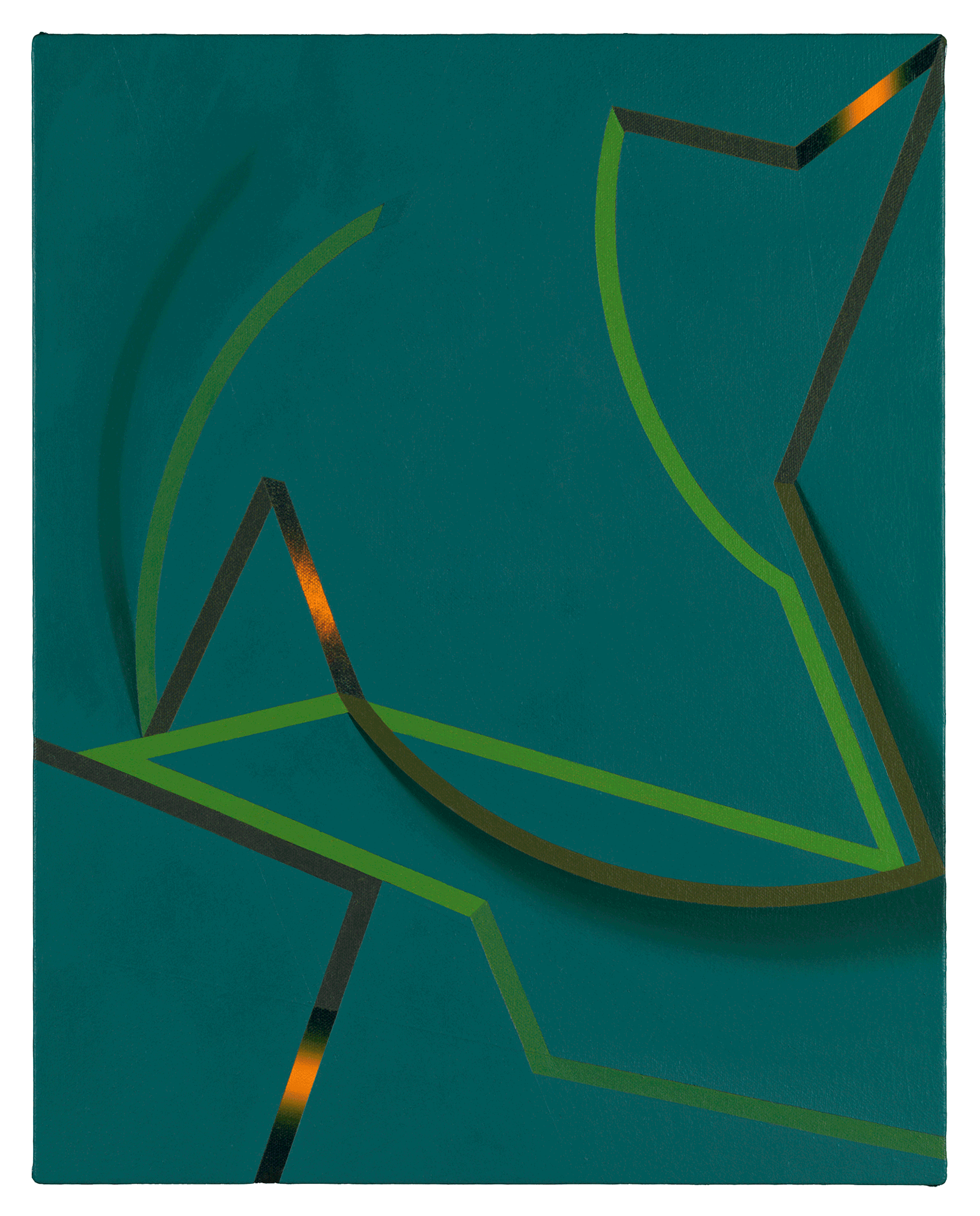 A painting by Tomma Abts, titled Bilte, dated 2008.