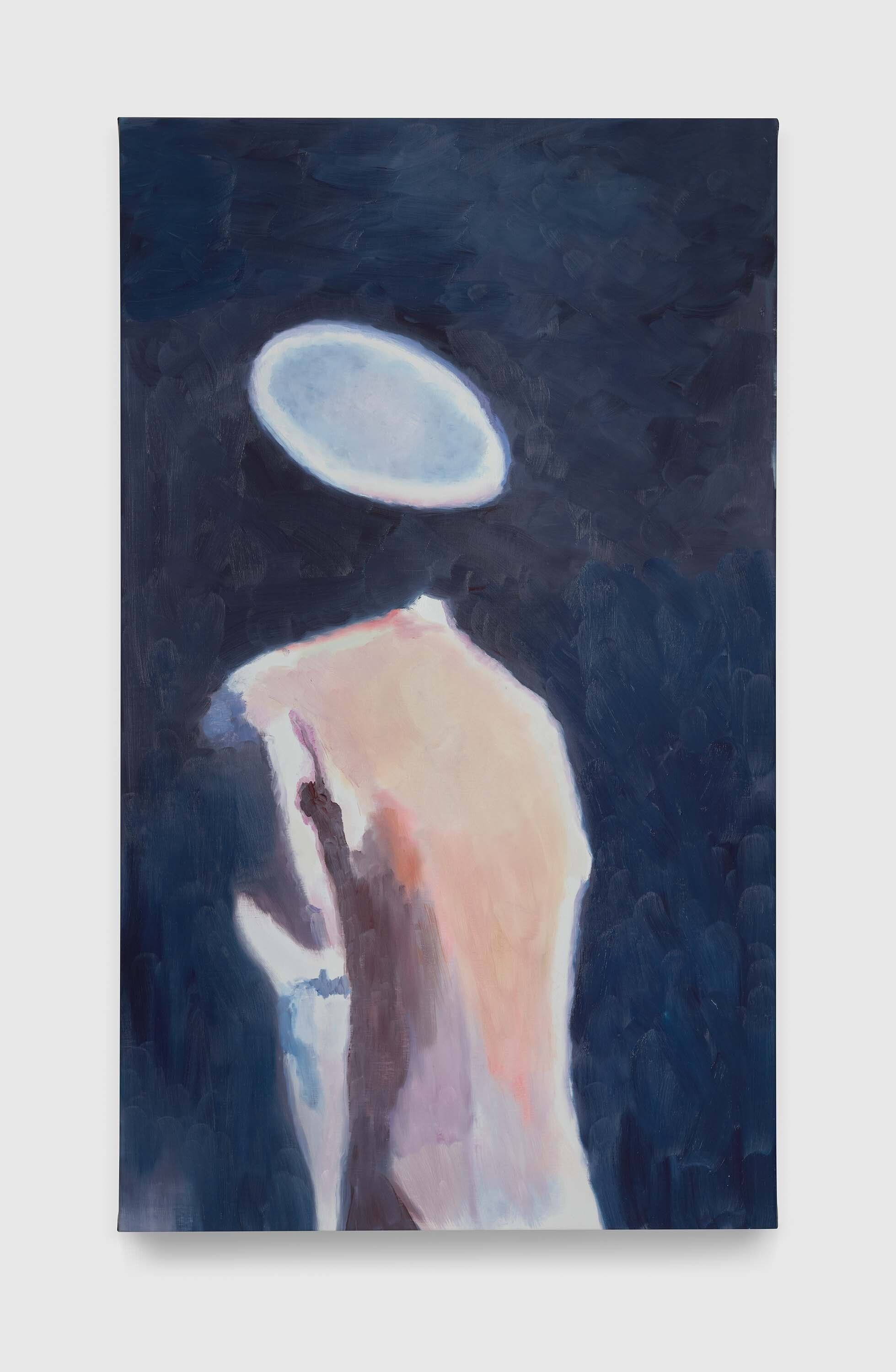 A painting by Luc Tuymans, titled Bell Boy, dated 2023.