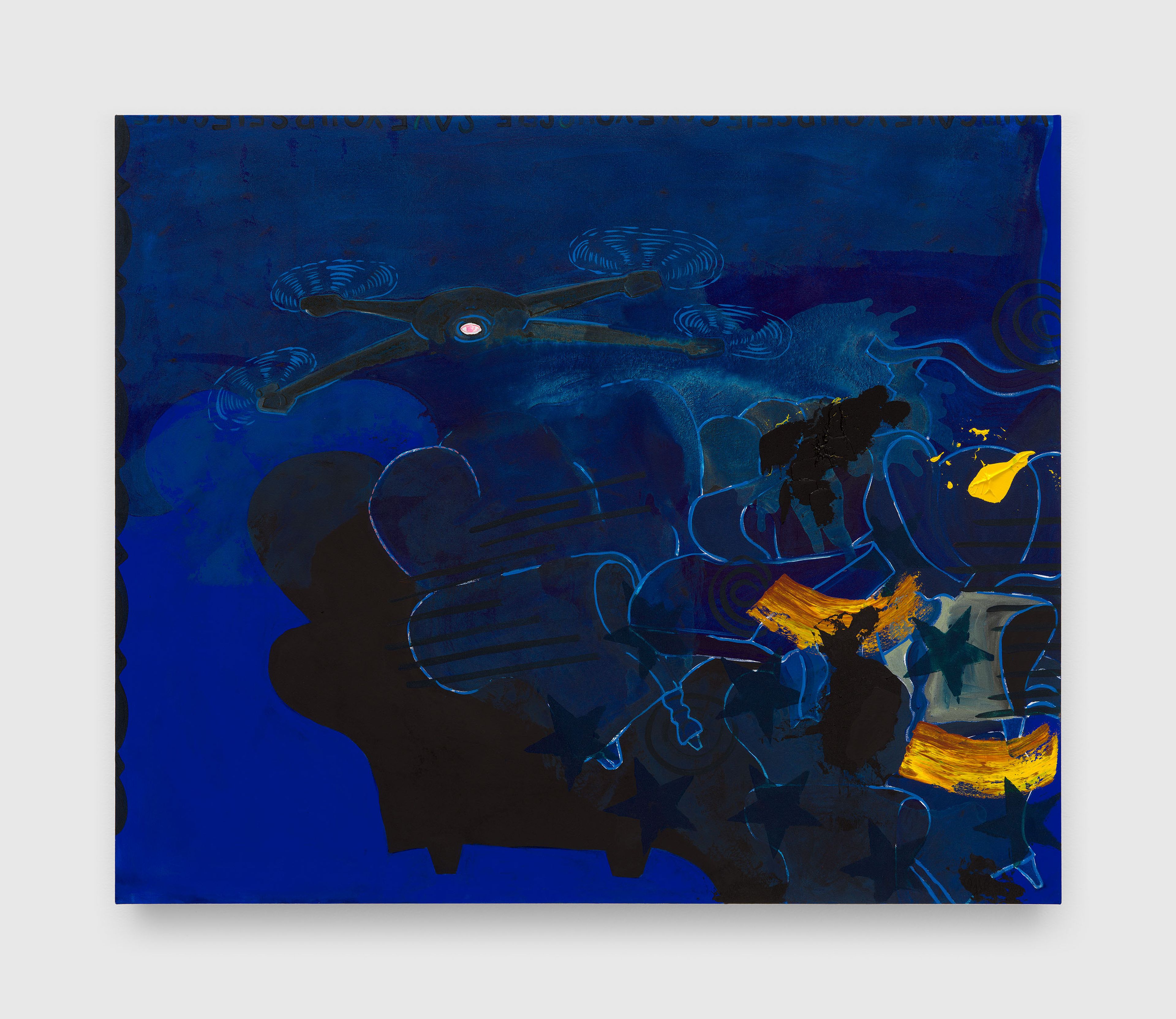 A painting by Walter Price, titled Cracks in legal protection, dated 2026.