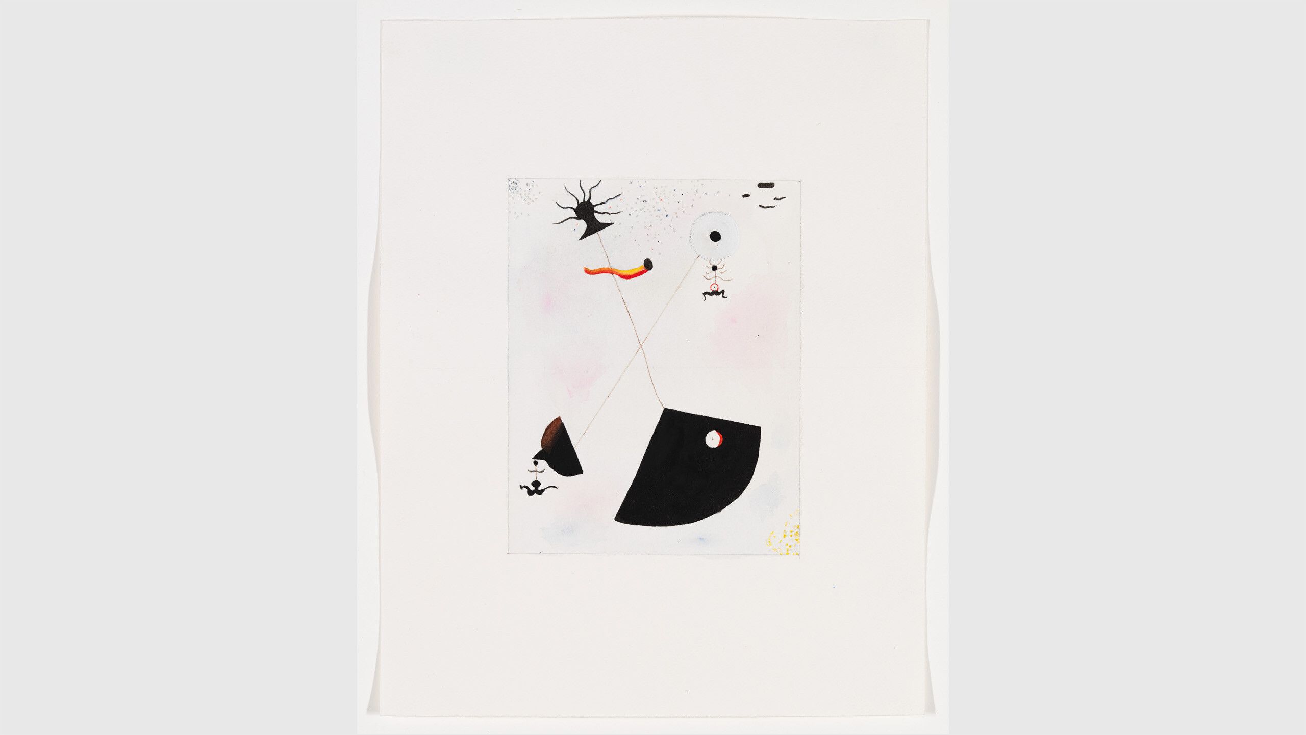 A work by Sherrie Levine, called Untitled (After Joan Miró), dated 1985.
