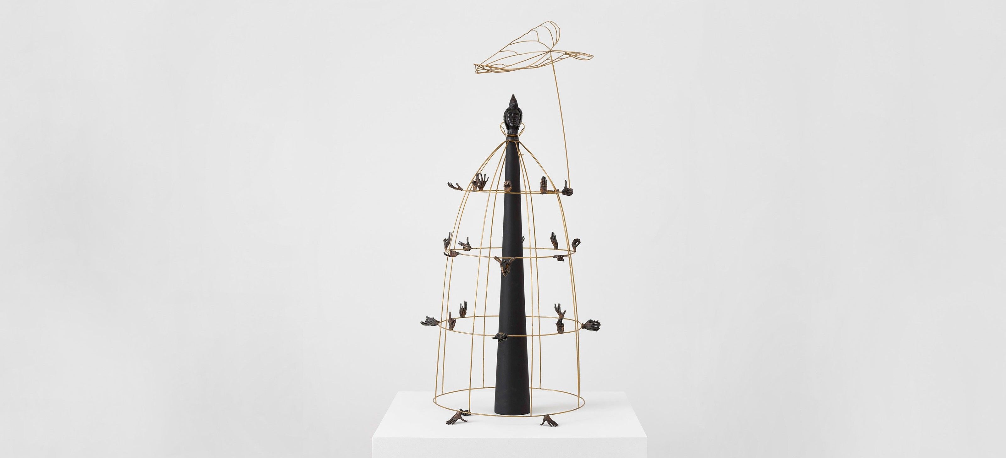 A sculpture by Jasmine Thomas-Girvan, titled Virtue, dated 2019.