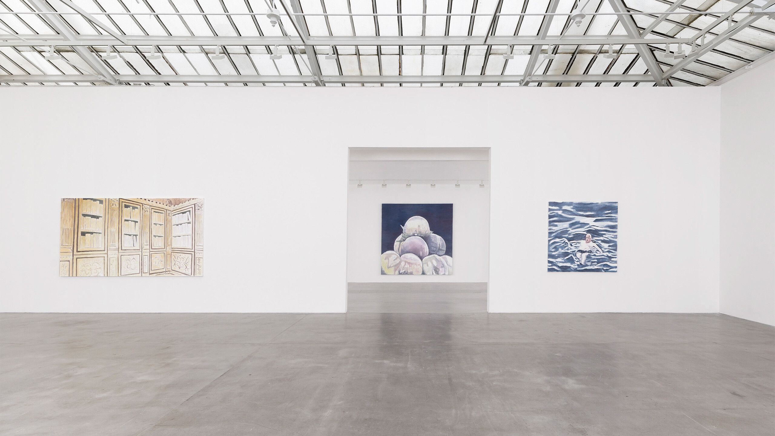 Installation view, Luc Tuymans: Eternity, David Zwirner, Paris, dated 2022