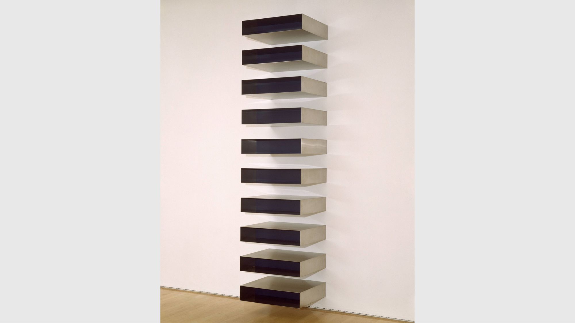 A work by Donald Judd, called untitled, dated 1974.