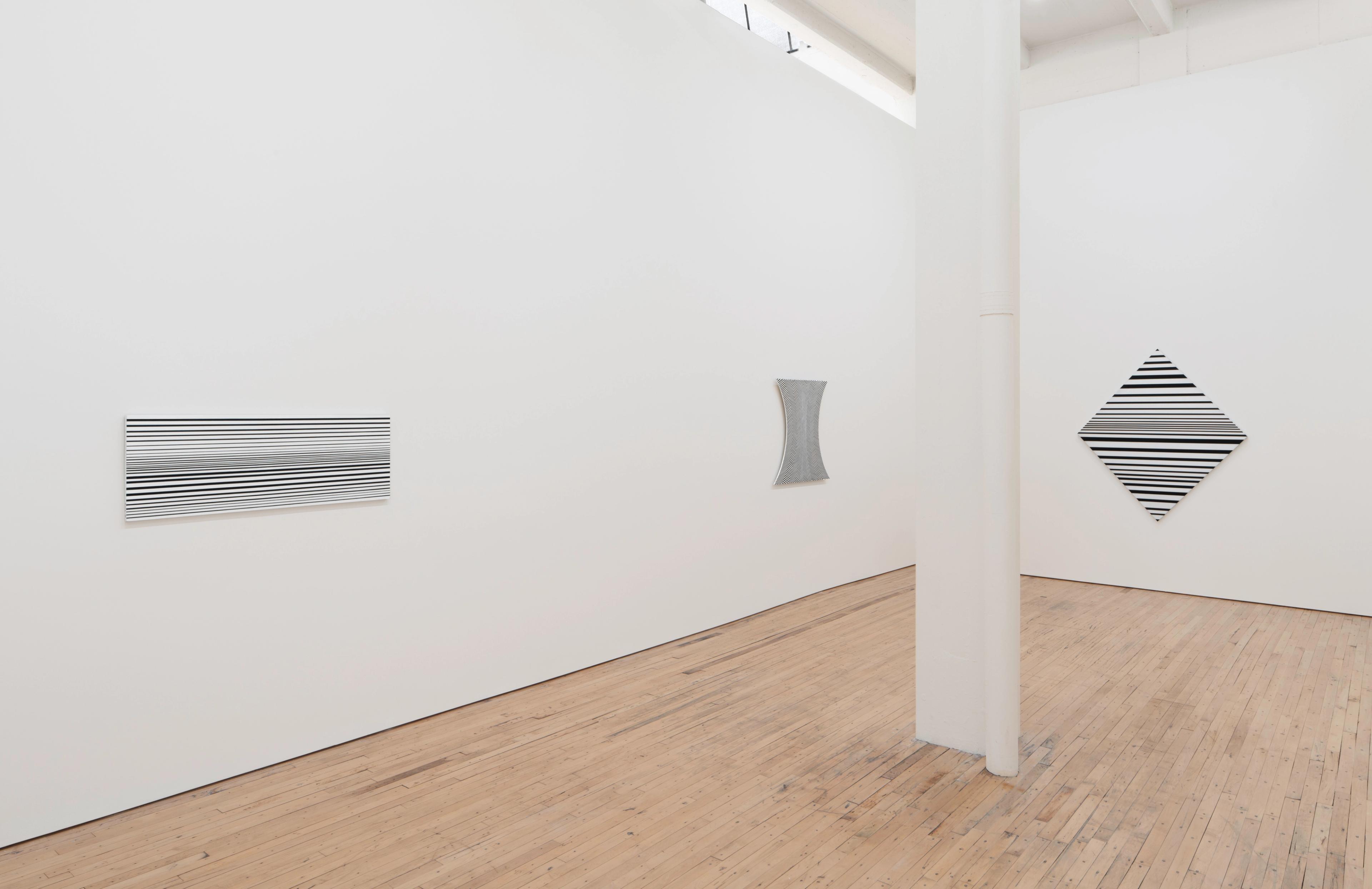 Installation view of a Bridget Riley exhibition at Dia Beacon, in Beacon, New York, United States, dated 2026.