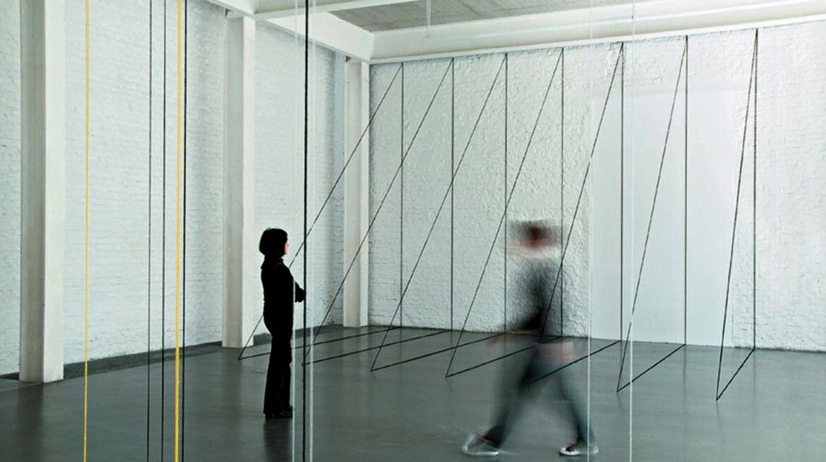 Installation view, Fred Sandback, Whitechapel Gallery, London, 2011