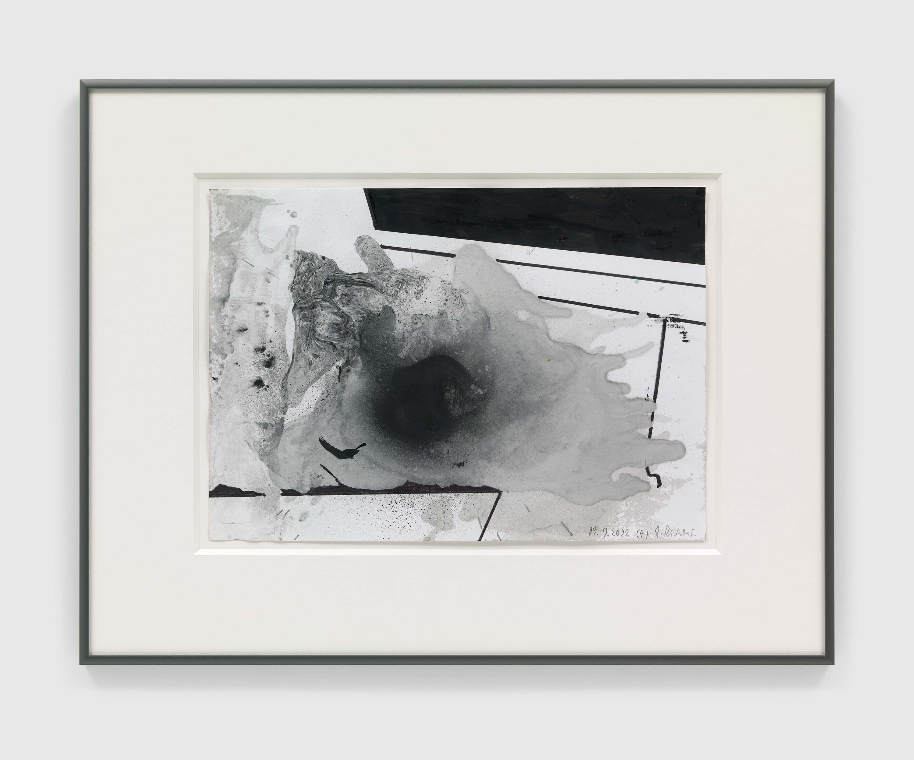 A drawing by Gerhard Richter, titled 19.9.2022 (4), dated 2022.