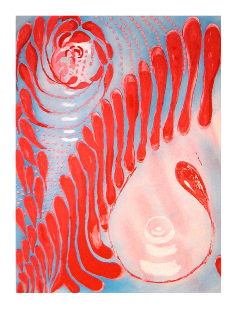 A print by Louise Bourgeois, titled Untitled, dated 1994