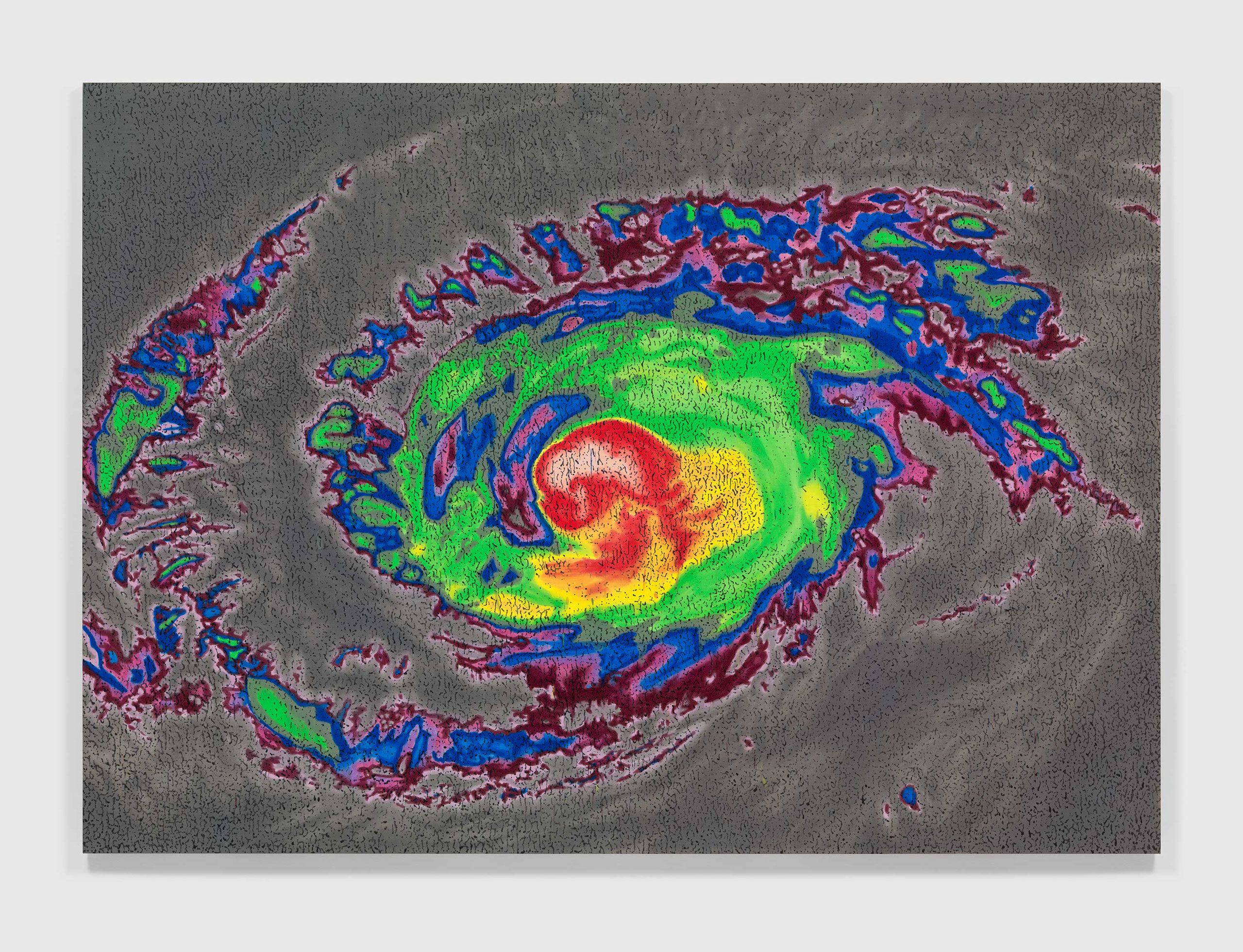A painting by Nate Lowman, titled Florence, dated 2022.