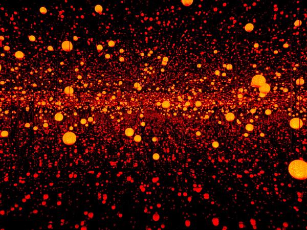 Yayoi Kusama — INFINITY MIRRORED ROOM - DANCING LIGHTS THAT FLEW UP TO THE UNIVERSE