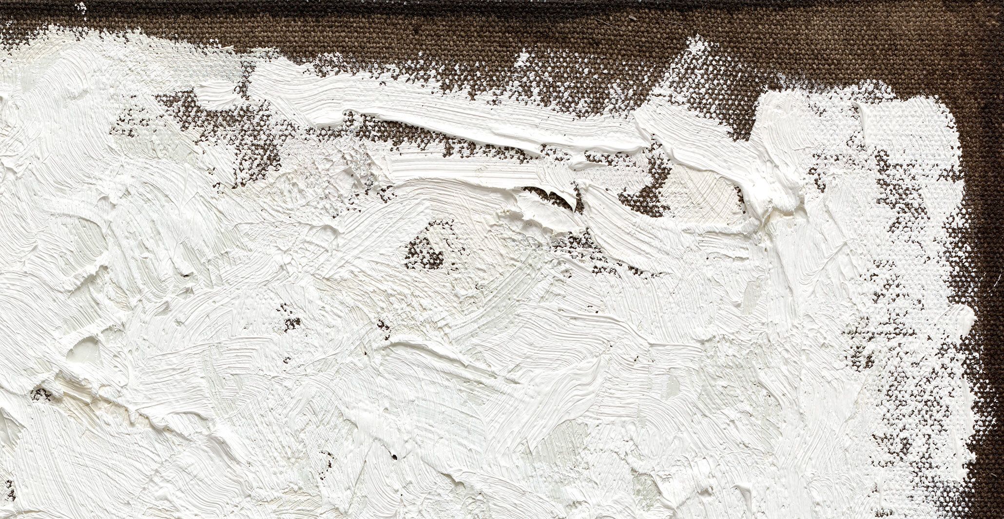 A detail of an untitled painting by Robert Ryman, dated 2010.