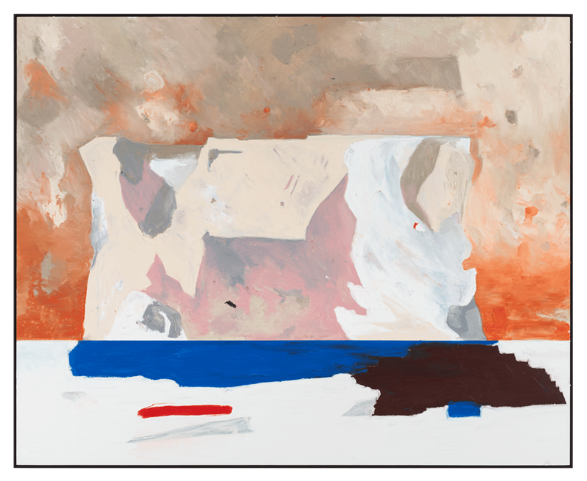 An untitled painting by Harold Ancart, dated 2018.