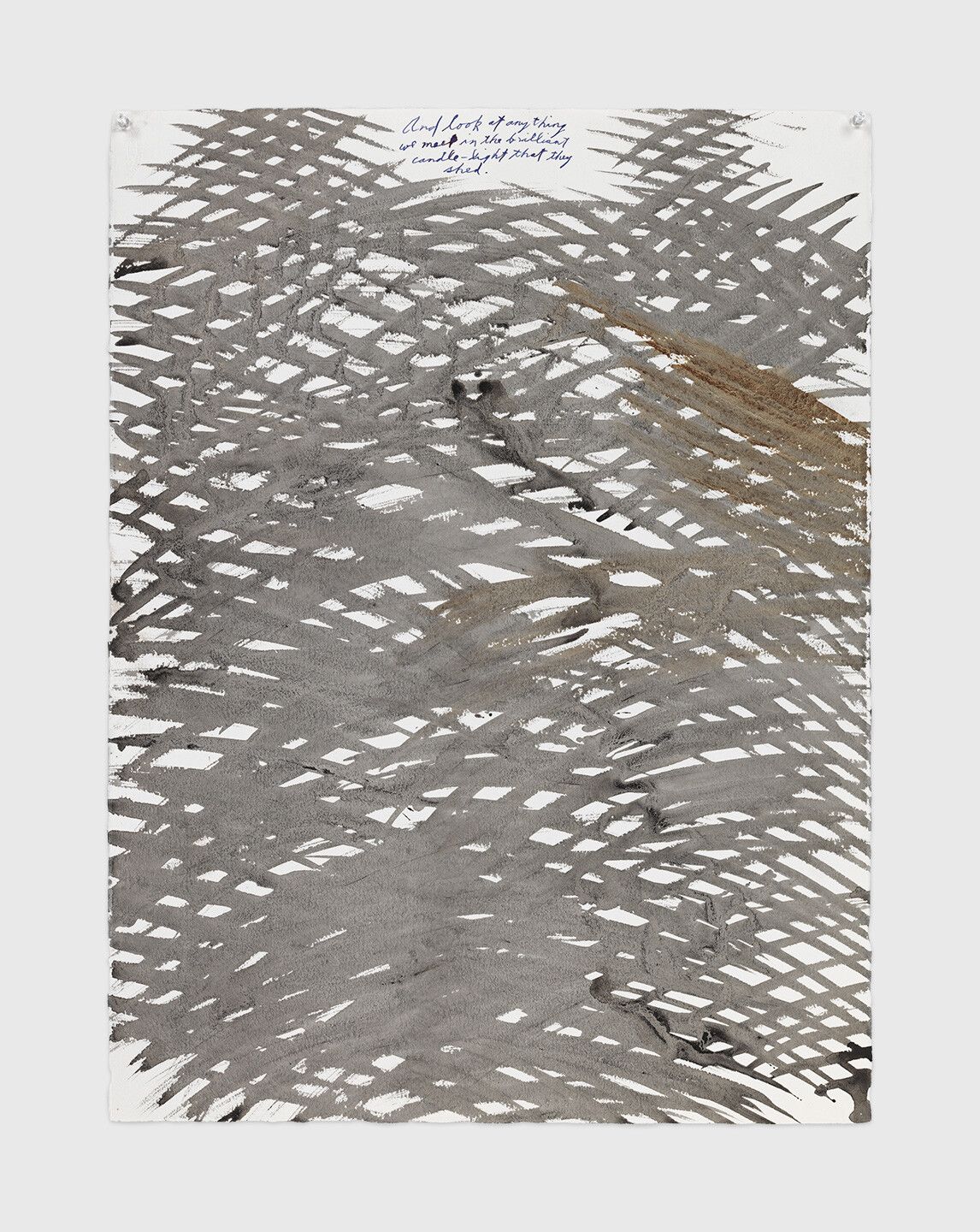 An ink drawing by Raymond Pettibon titled No Title (And look at...), dated 1997