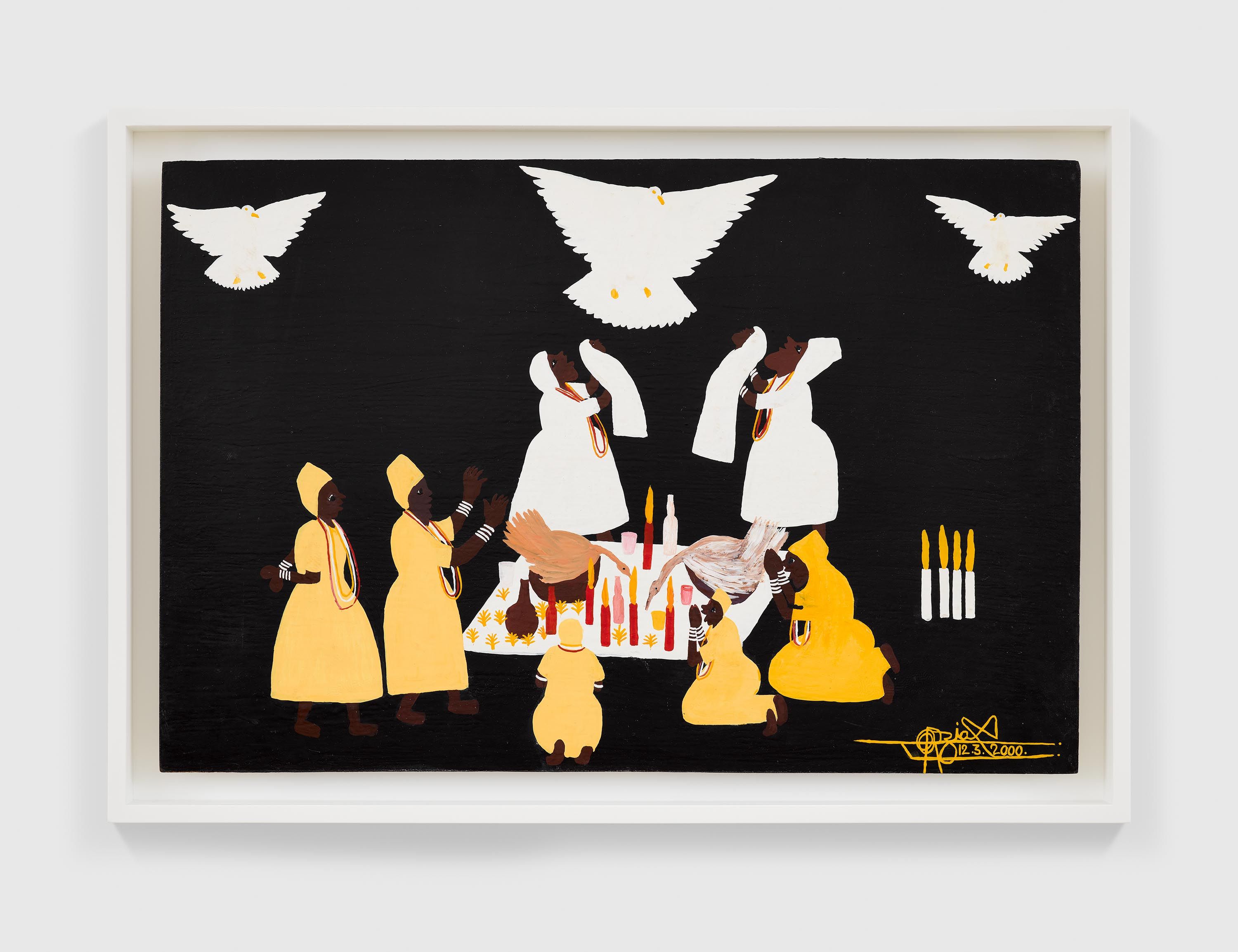 A painting by Odoteres Ricardo de Ozias Pombas-Gira, dated 2000.