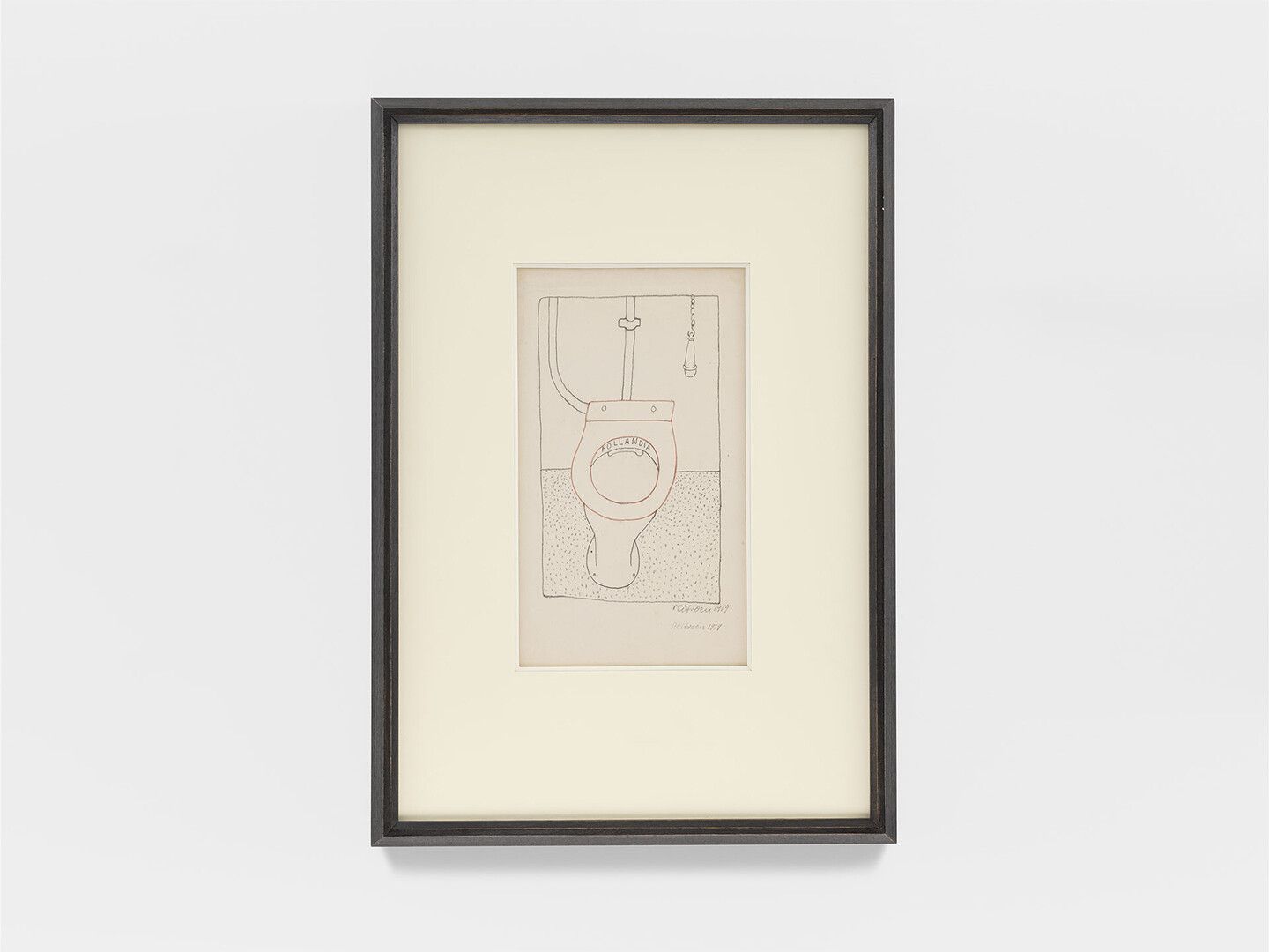 A drawing by Paul Citroen, titled Hollandia, dated 1919.