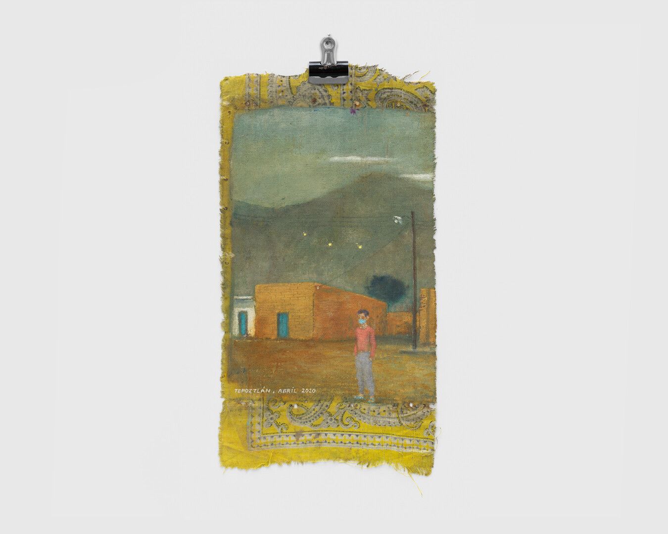 A painting by Francis Alys, titled Untitled (Tepoztlán, Abril 2020), dated 2020.