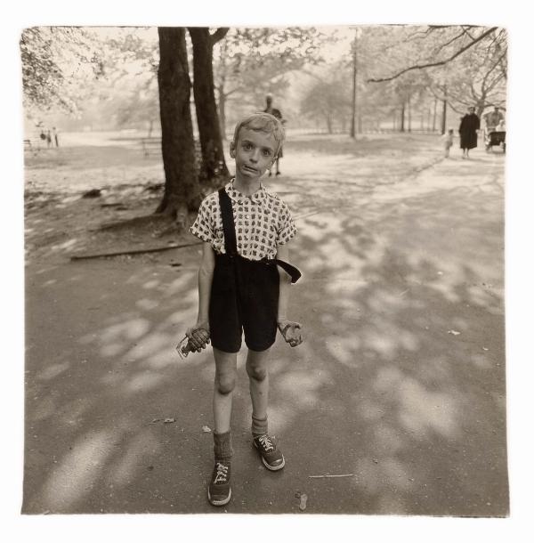 Diane Arbus — Child with a toy hand grenade in Central Park, N.Y.C., 1962