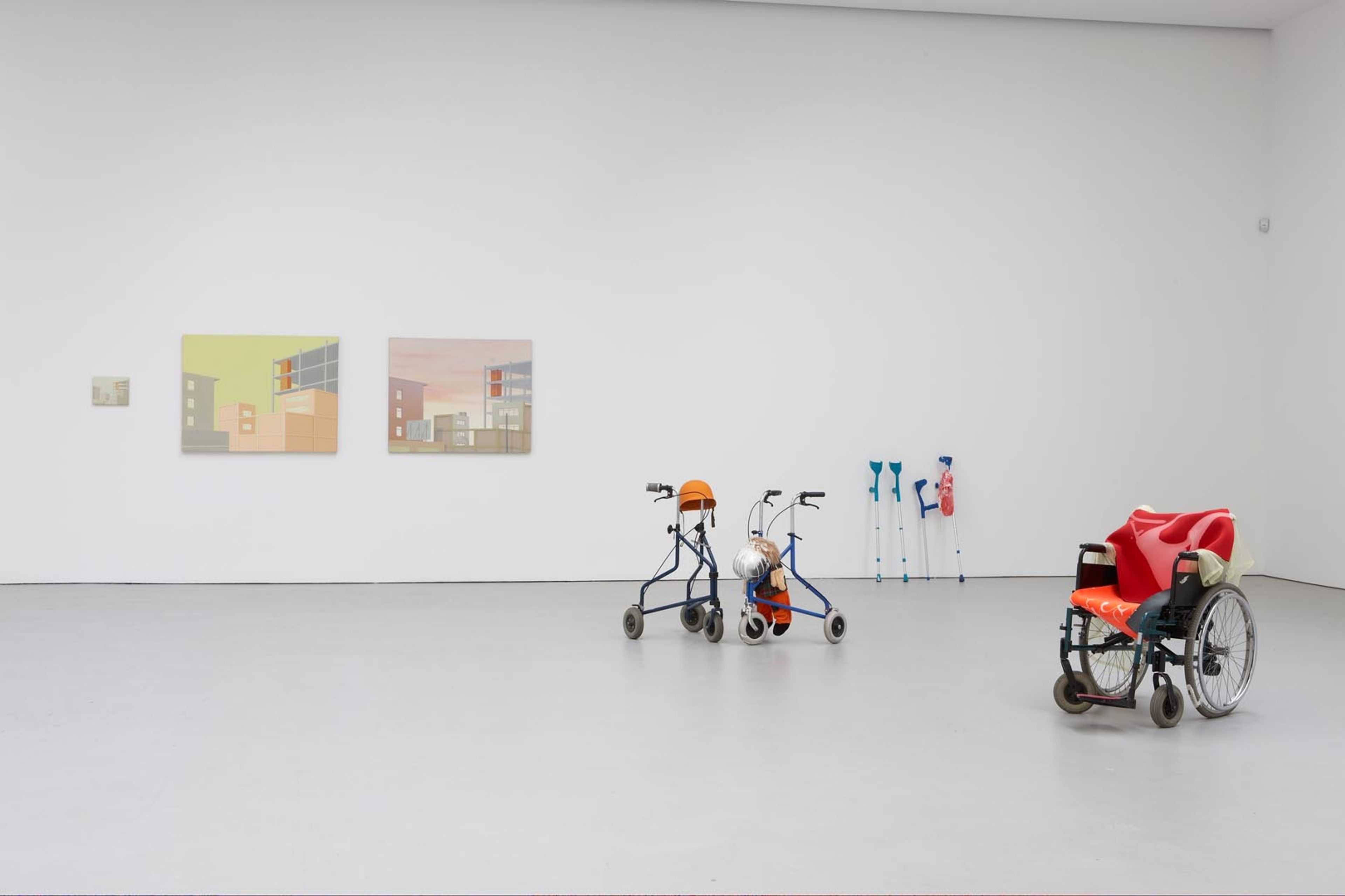 Installation view of the exhibition The Gallery, at David Zwirner in New York, dated 2008. 