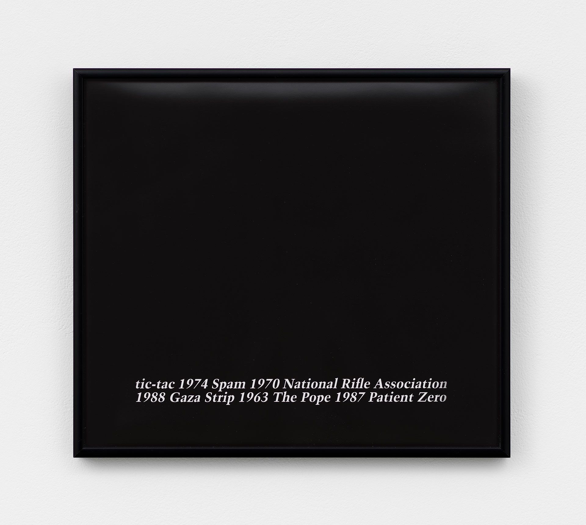 "Untitled" An untitled print by Felix Gonzalez-Torres, dated 1988.