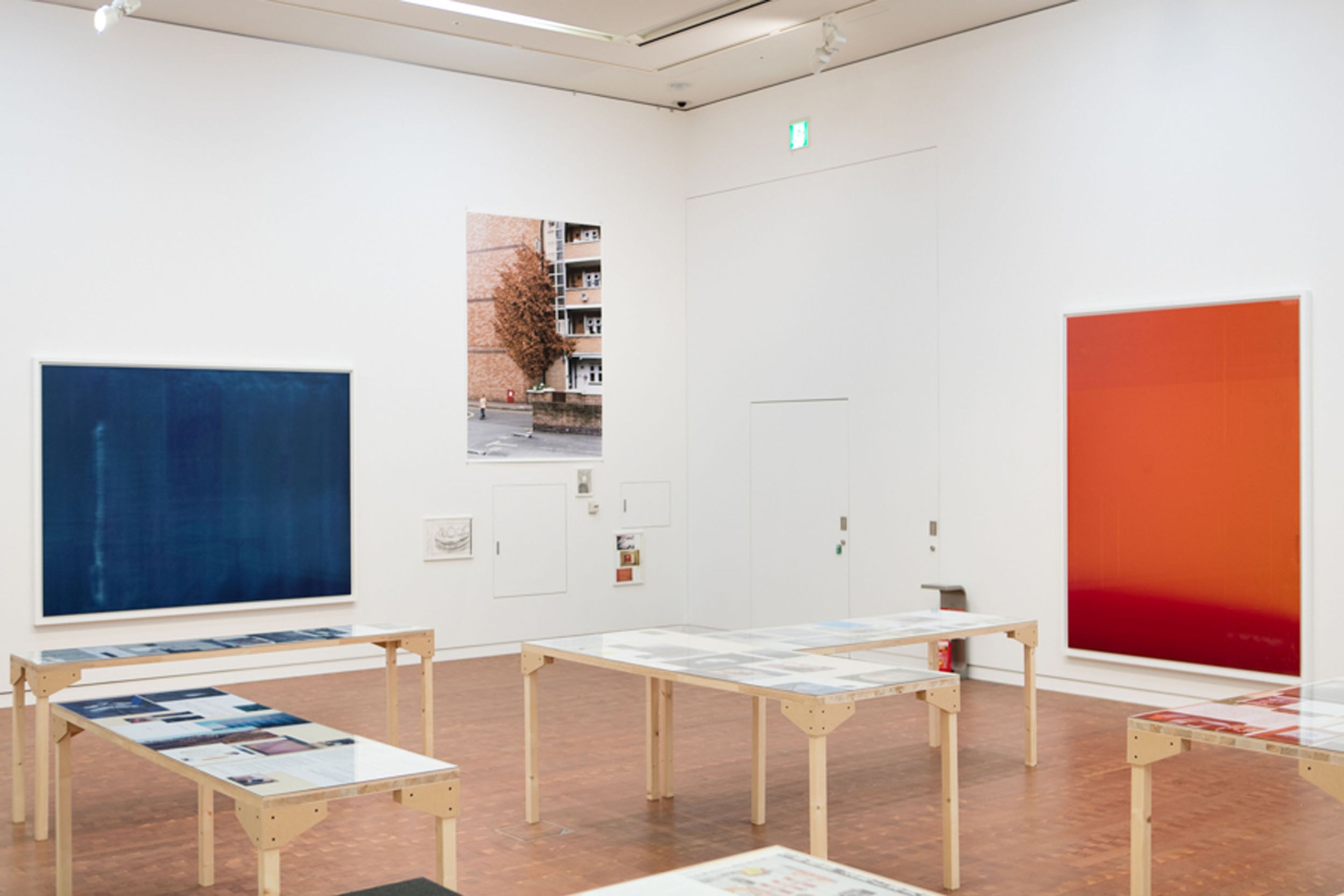 Installation view of Wolfgang Tillman's exhibition Your Body is Yours at the National Museum of Art, Osaka, dated 2015.